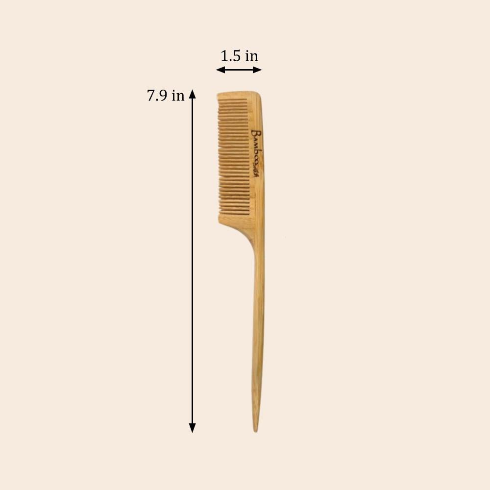 Bamboo Styling Rat Tail Comb - Bamboo Switch