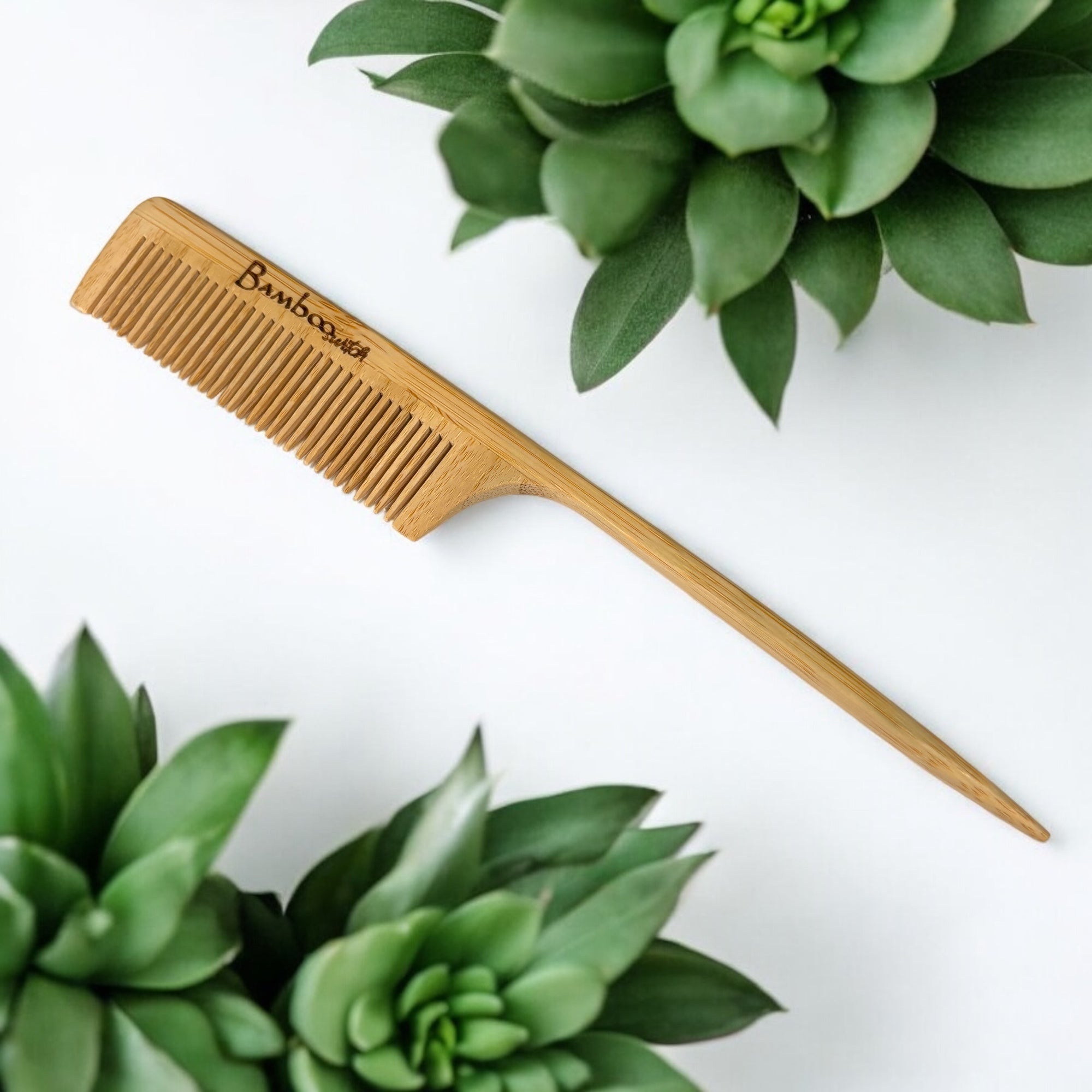 Bamboo Styling Rat Tail Comb - Bamboo Switch
