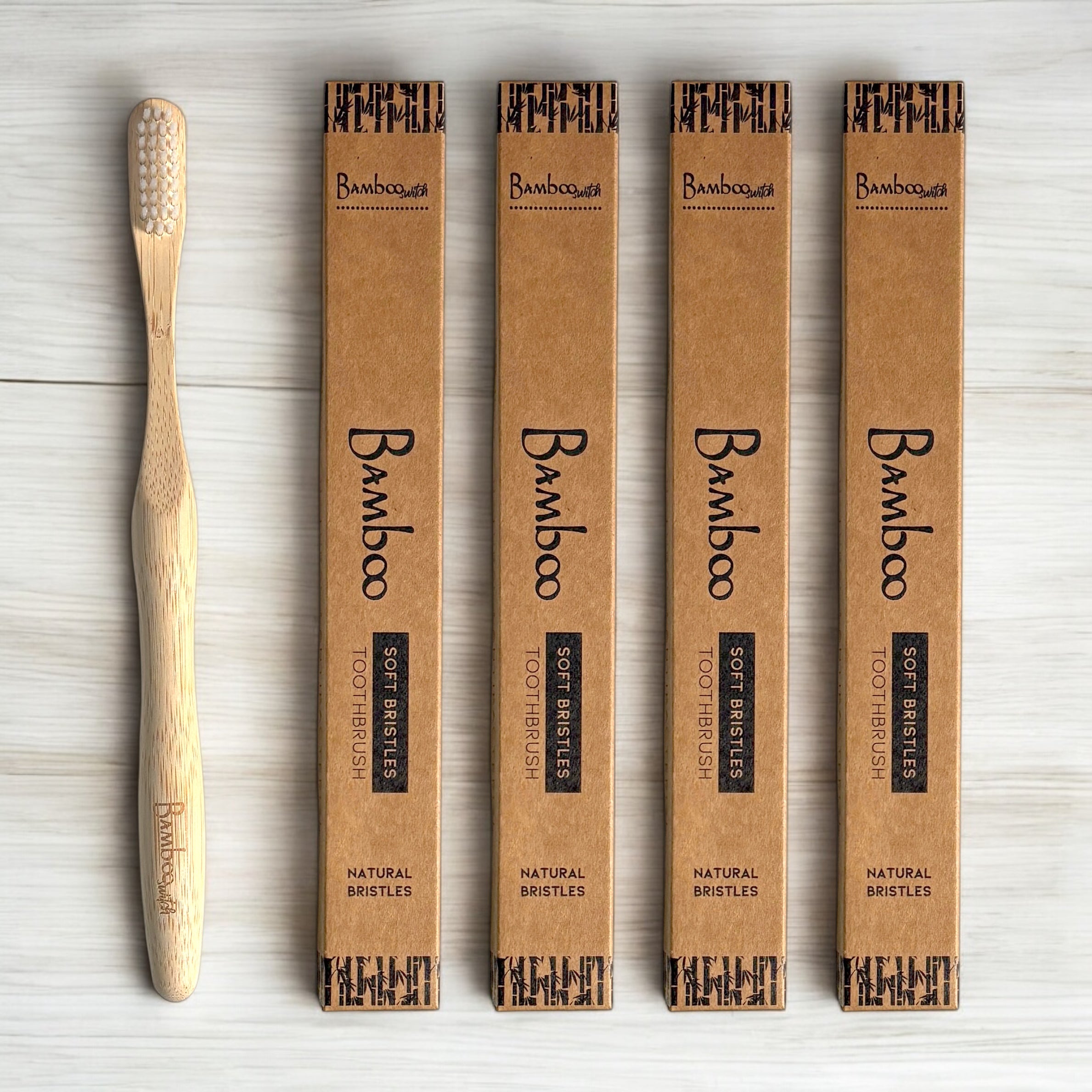 Bamboo Toothbrush | Compostable Bristle - Bamboo Switch