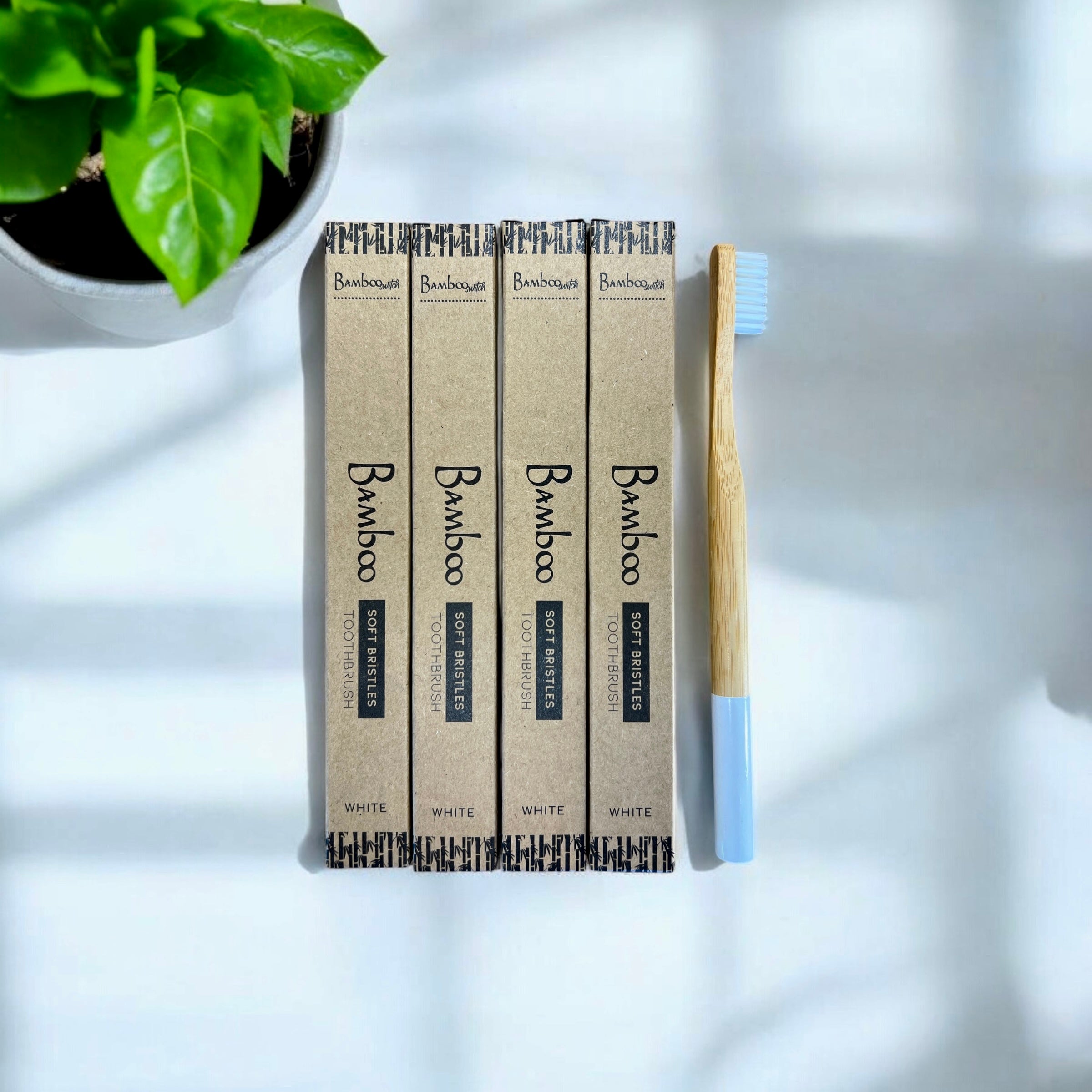 Bamboo Toothbrush | Round Handle - Bamboo Switch