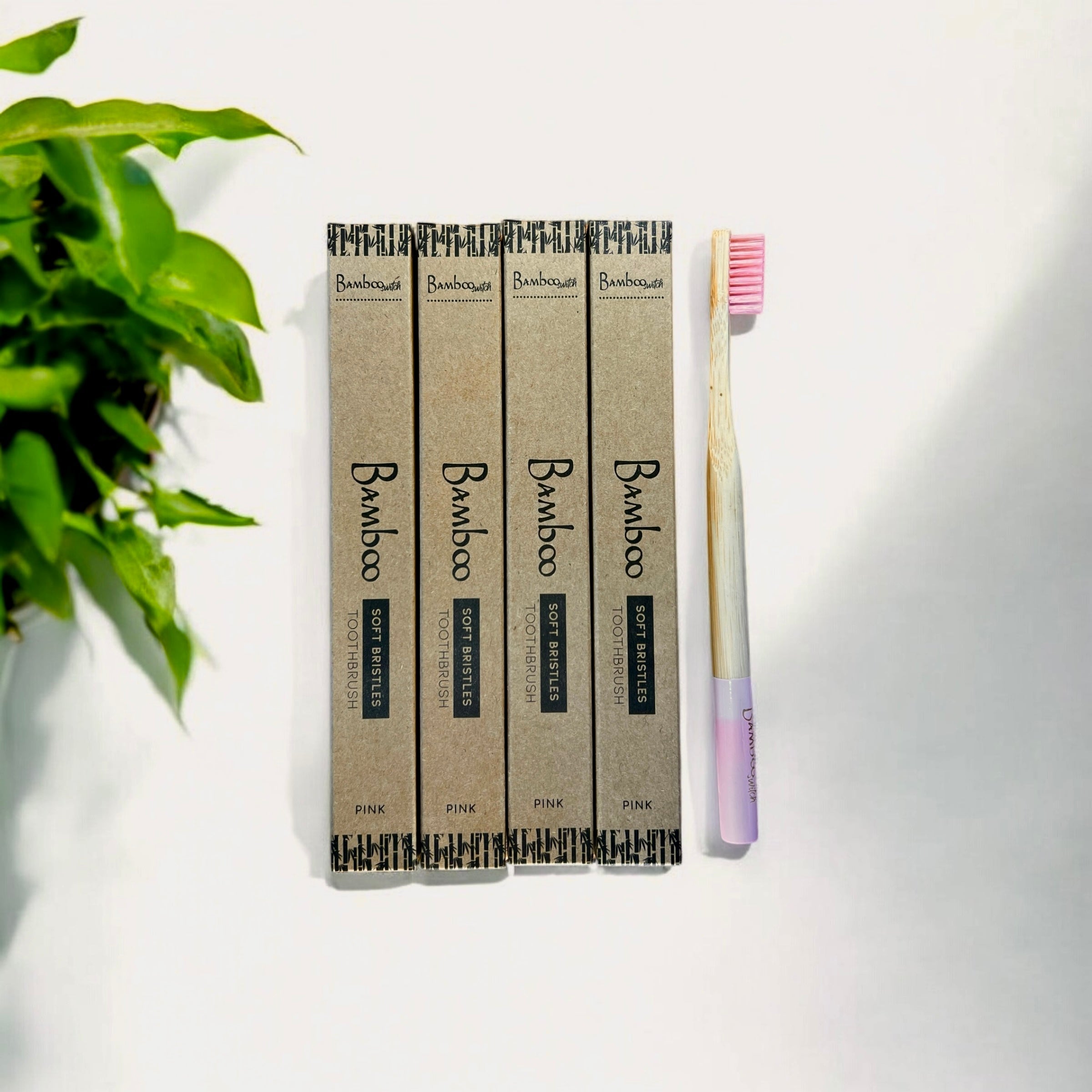 Bamboo Toothbrush | Round Handle - Bamboo Switch