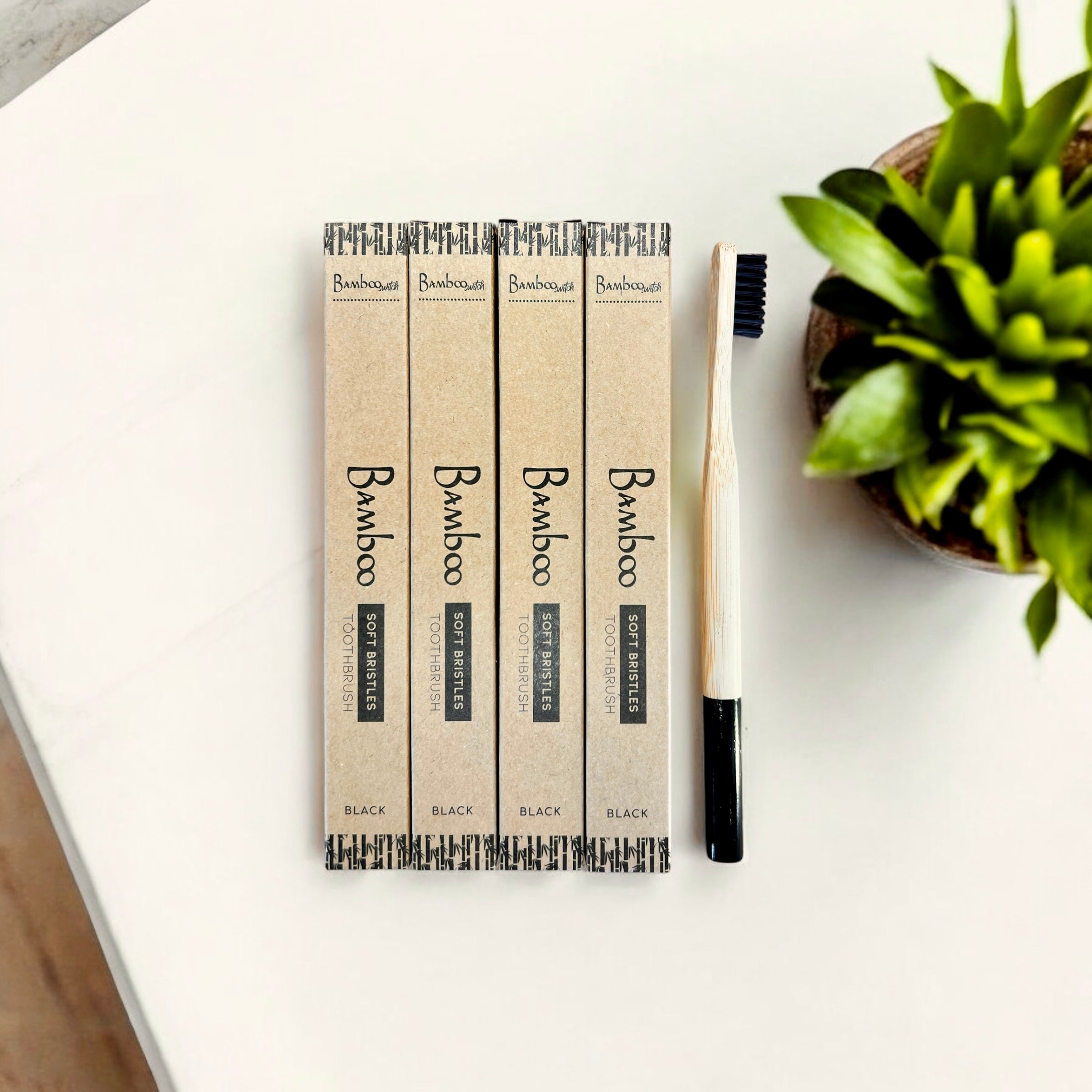 Bamboo Toothbrush | Round Handle - Bamboo Switch