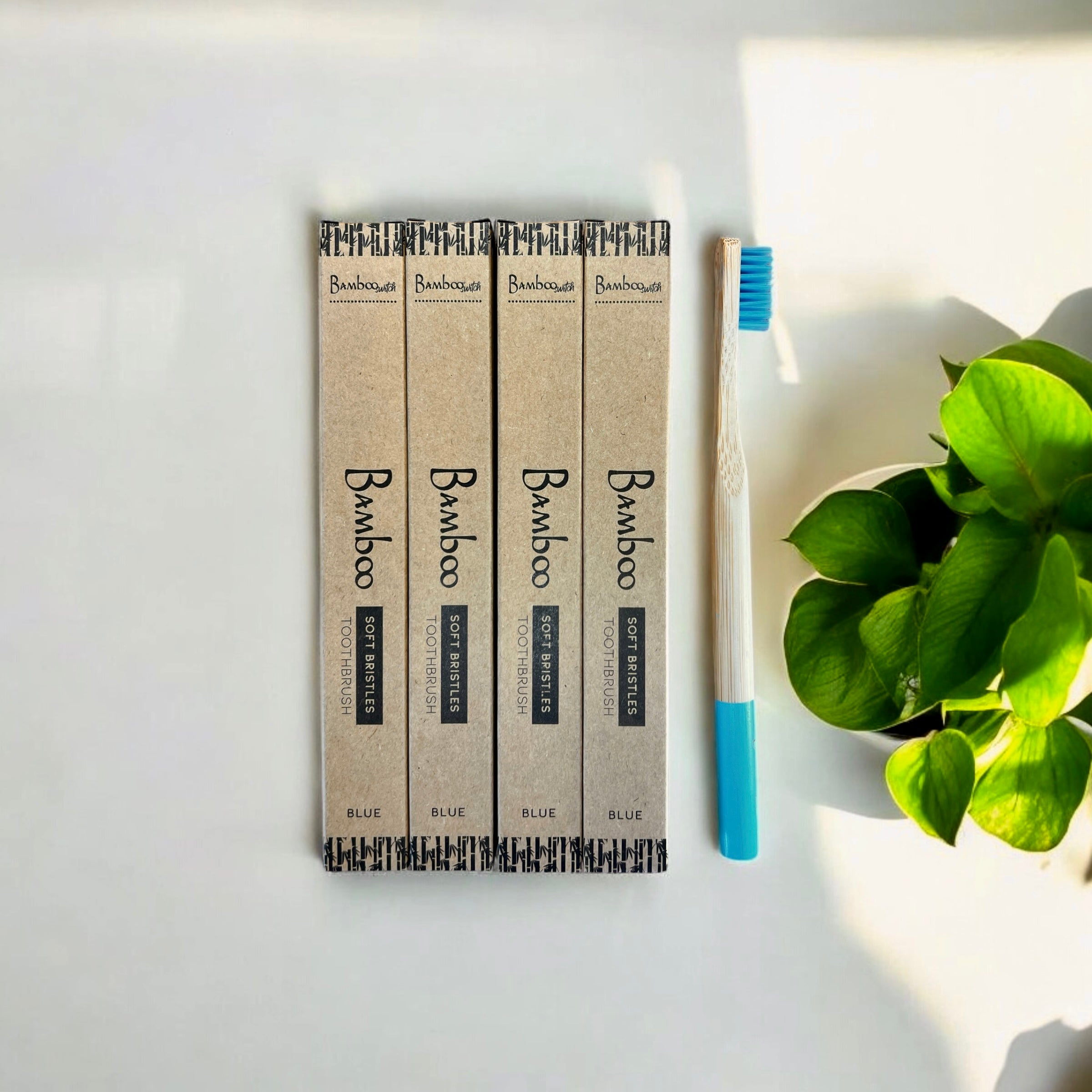 Bamboo Toothbrush | Round Handle - Bamboo Switch