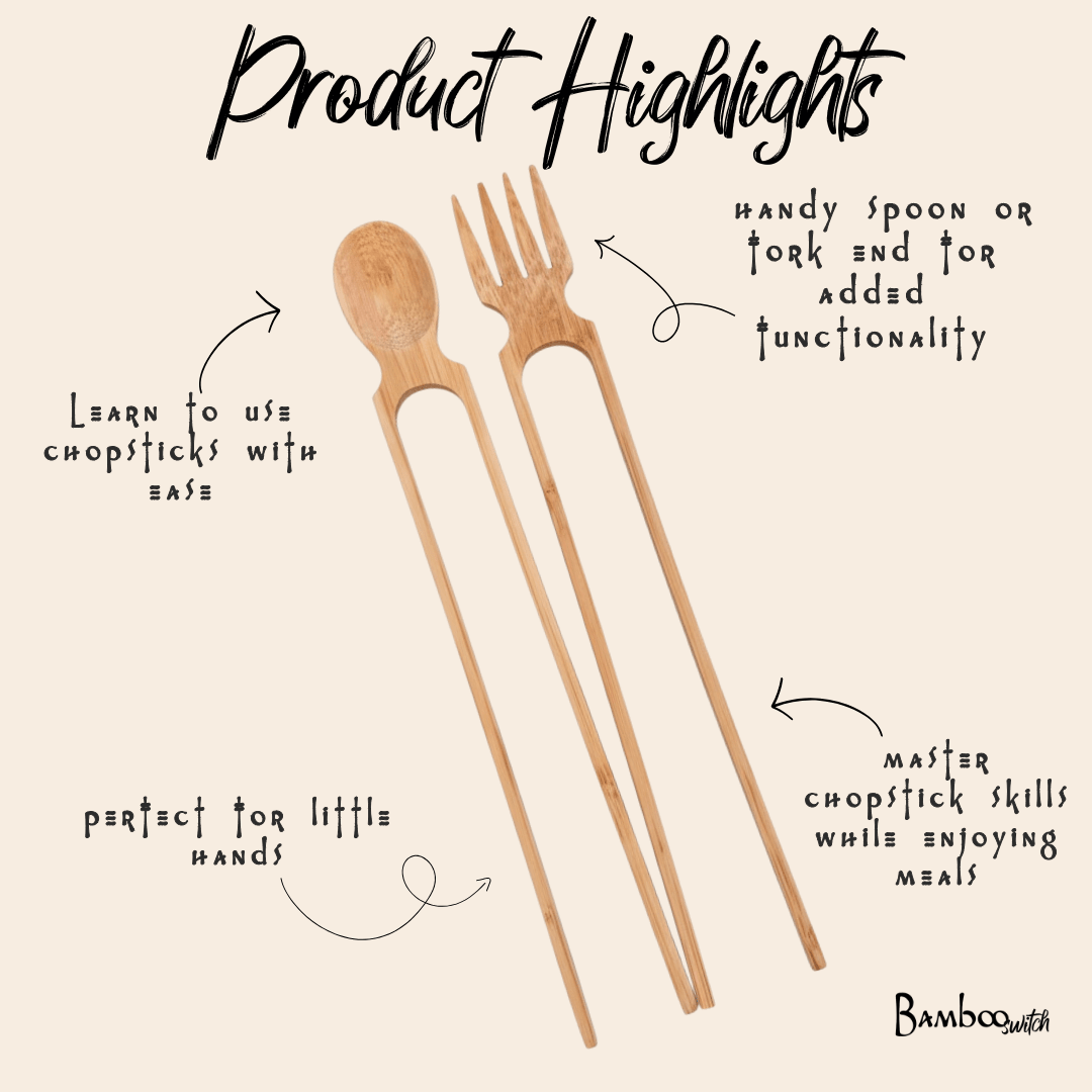 Bamboo Training Chopsticks - Bamboo Switch