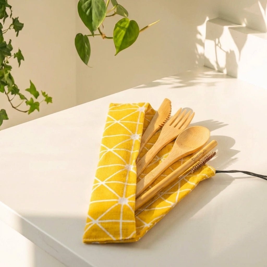 Bamboo Travel Cutlery Set - Bamboo Switch