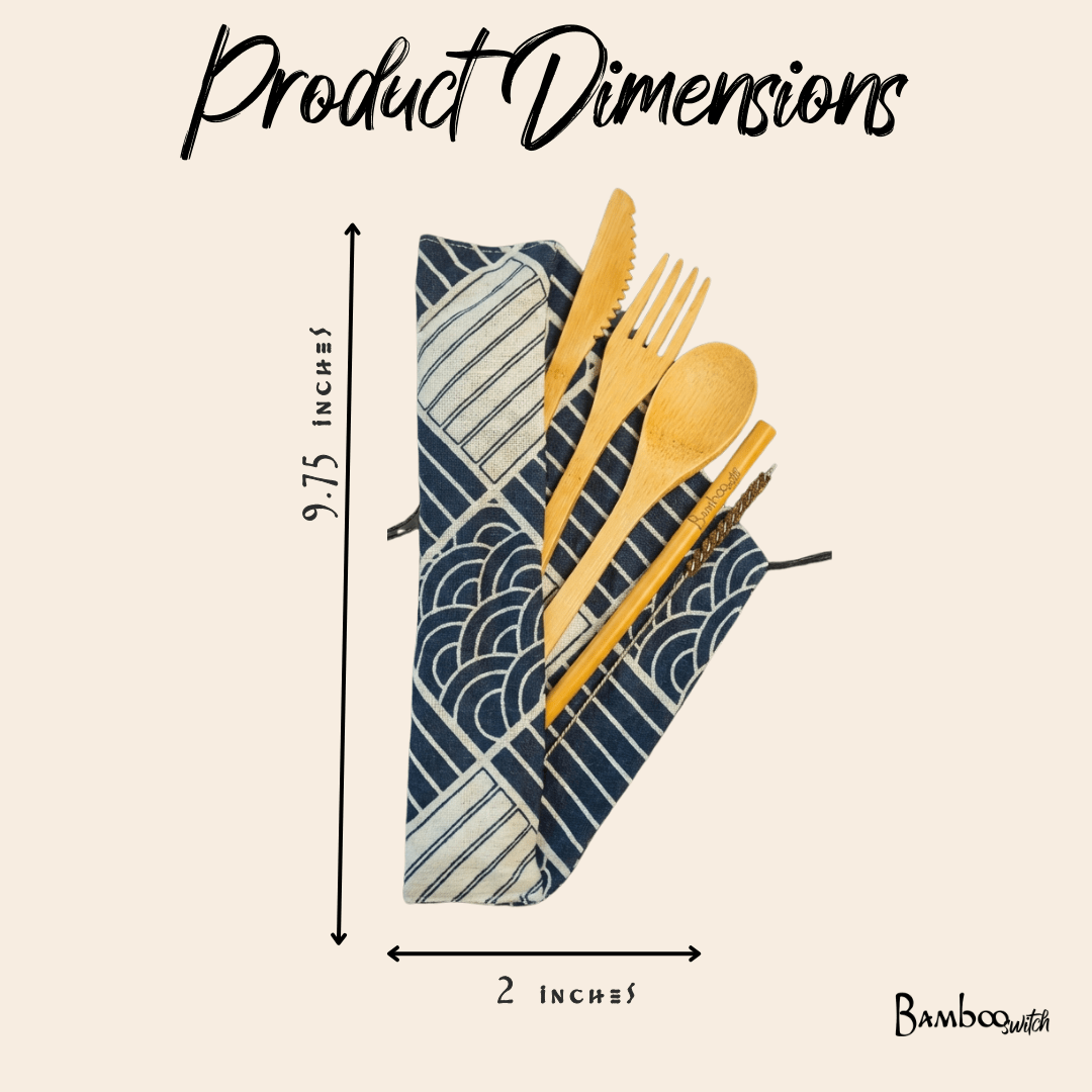Bamboo Travel Cutlery Set - Bamboo Switch