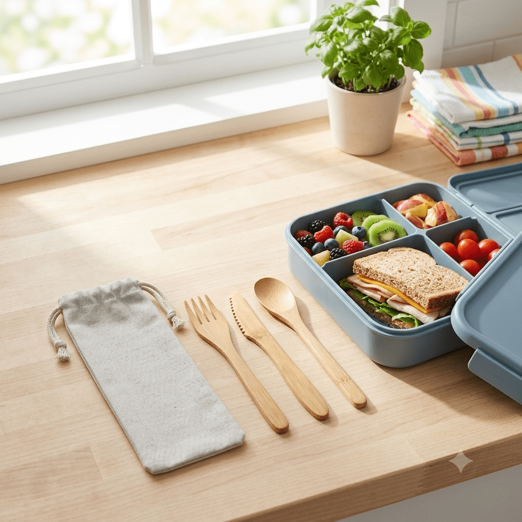 Bamboo Travel Cutlery Set | Kids - Bamboo Switch