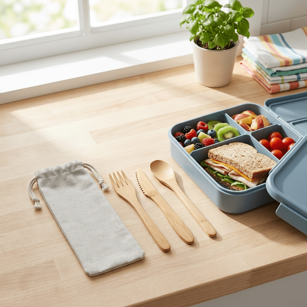 Bamboo Travel Cutlery Set | Kids - Bamboo Switch