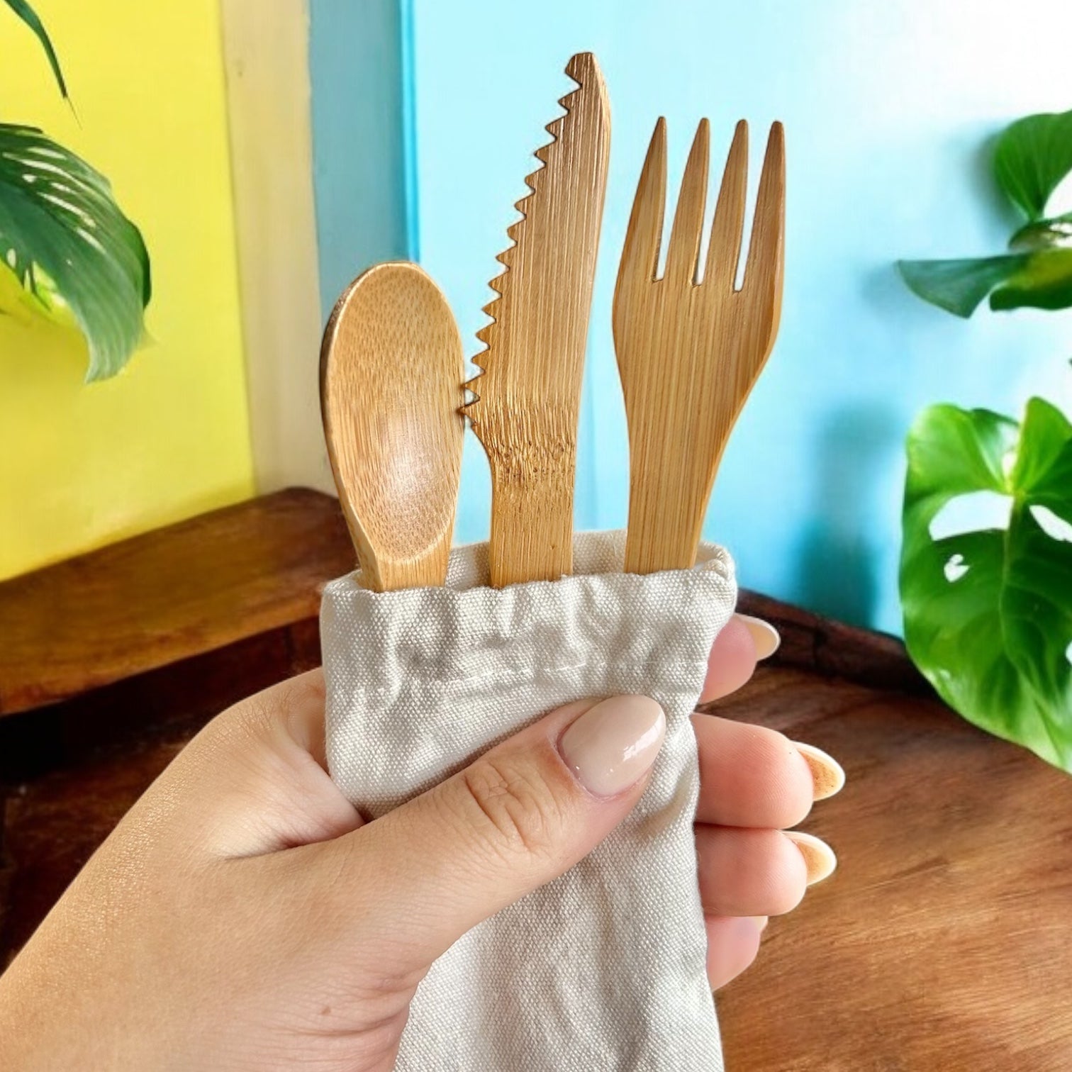 Bamboo Travel Cutlery Set | Kids - Bamboo Switch