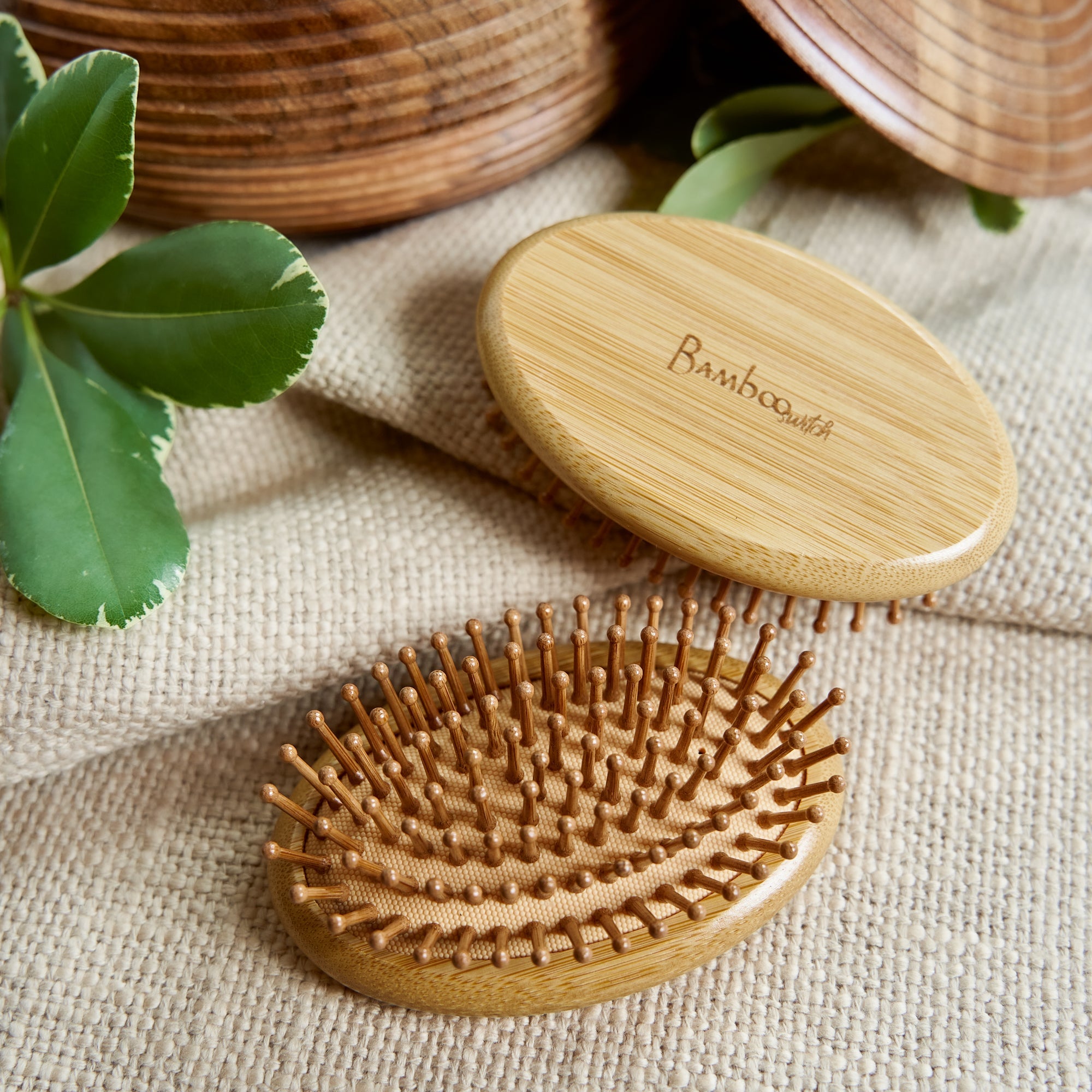 Bamboo Travel Hair Brush - Bamboo Switch