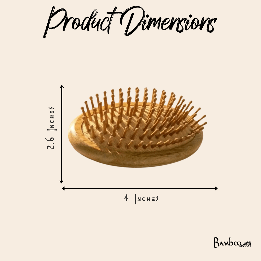Bamboo Travel Hair Brush - Bamboo Switch