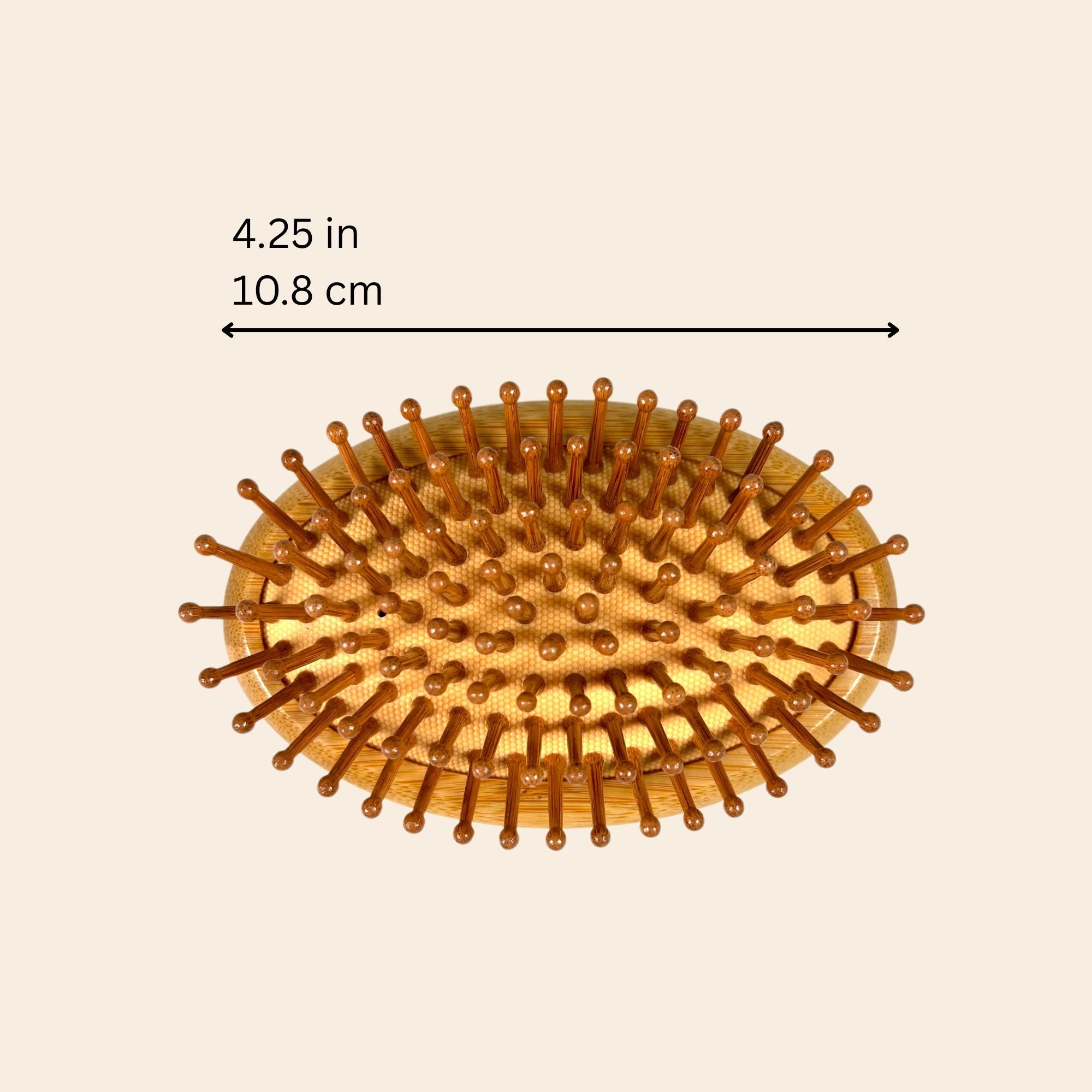 Bamboo Travel Hair Brush Dimensions | Bamboo Switch