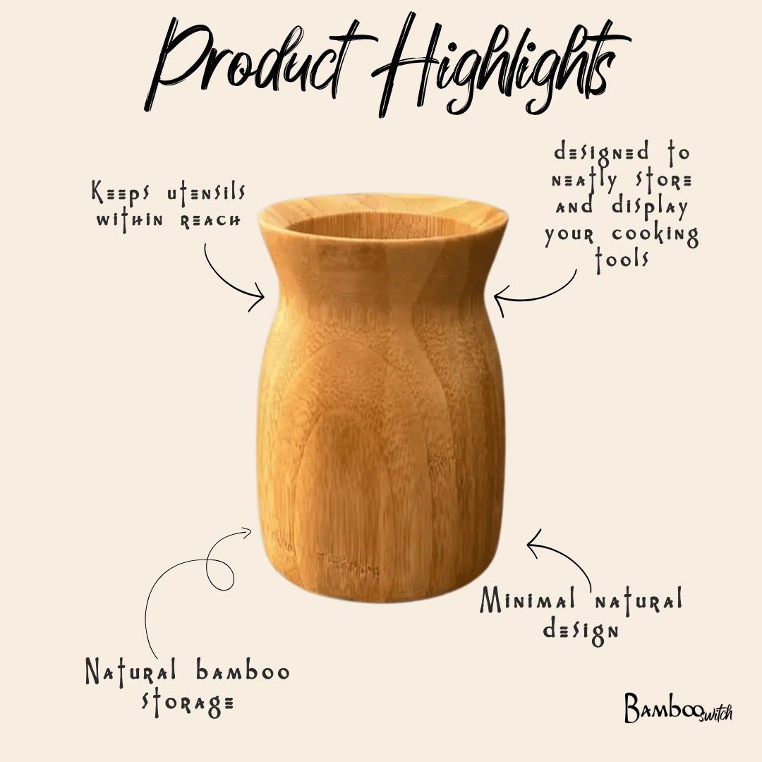 Bamboo Utensil Holder - Bamboo Switch