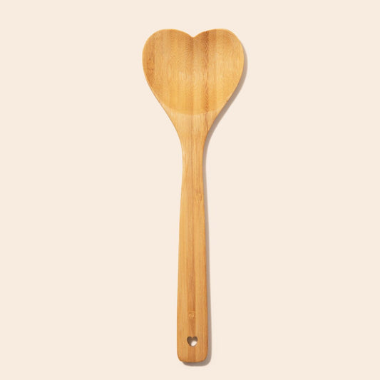 sustainable, zero waste, earth-friendly, plastic-free Bamboo Utensil Spoon | Heart Shaped - Bamboo Switch