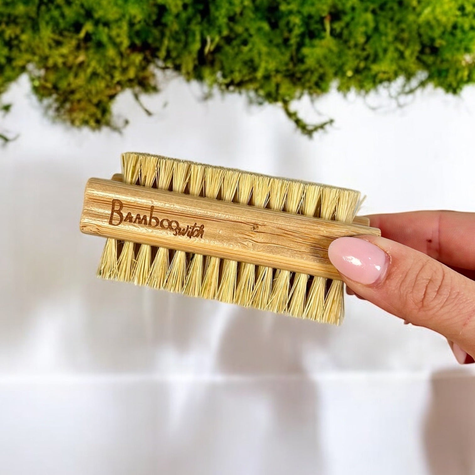 Bamboo Vegan Nail Brush | Sisal Bristles - Bamboo Switch