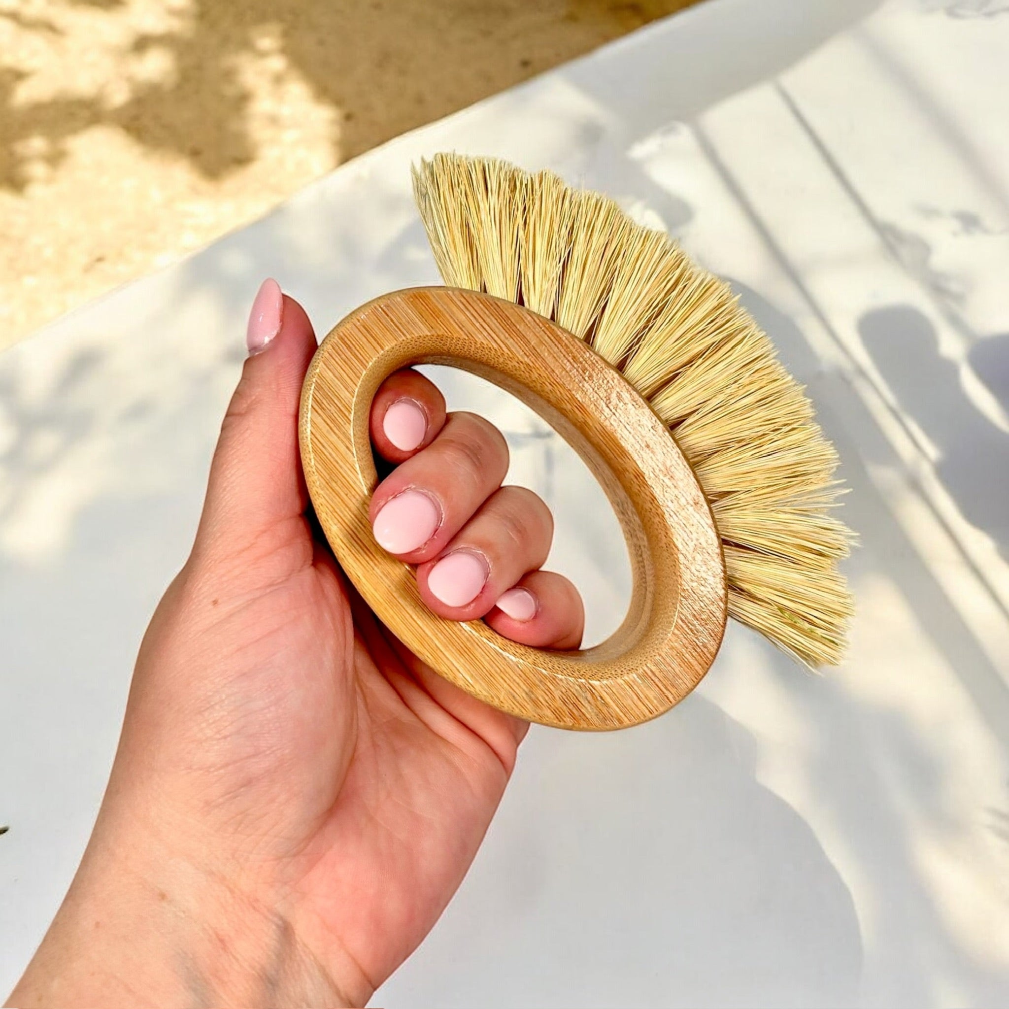 Bamboo Veggie Cleaning Brush | Oval - Bamboo Switch