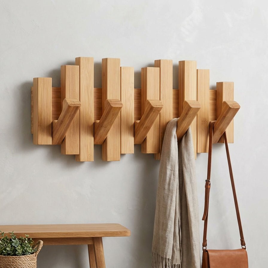 Bamboo Wall Hook Rack - Bamboo Switch