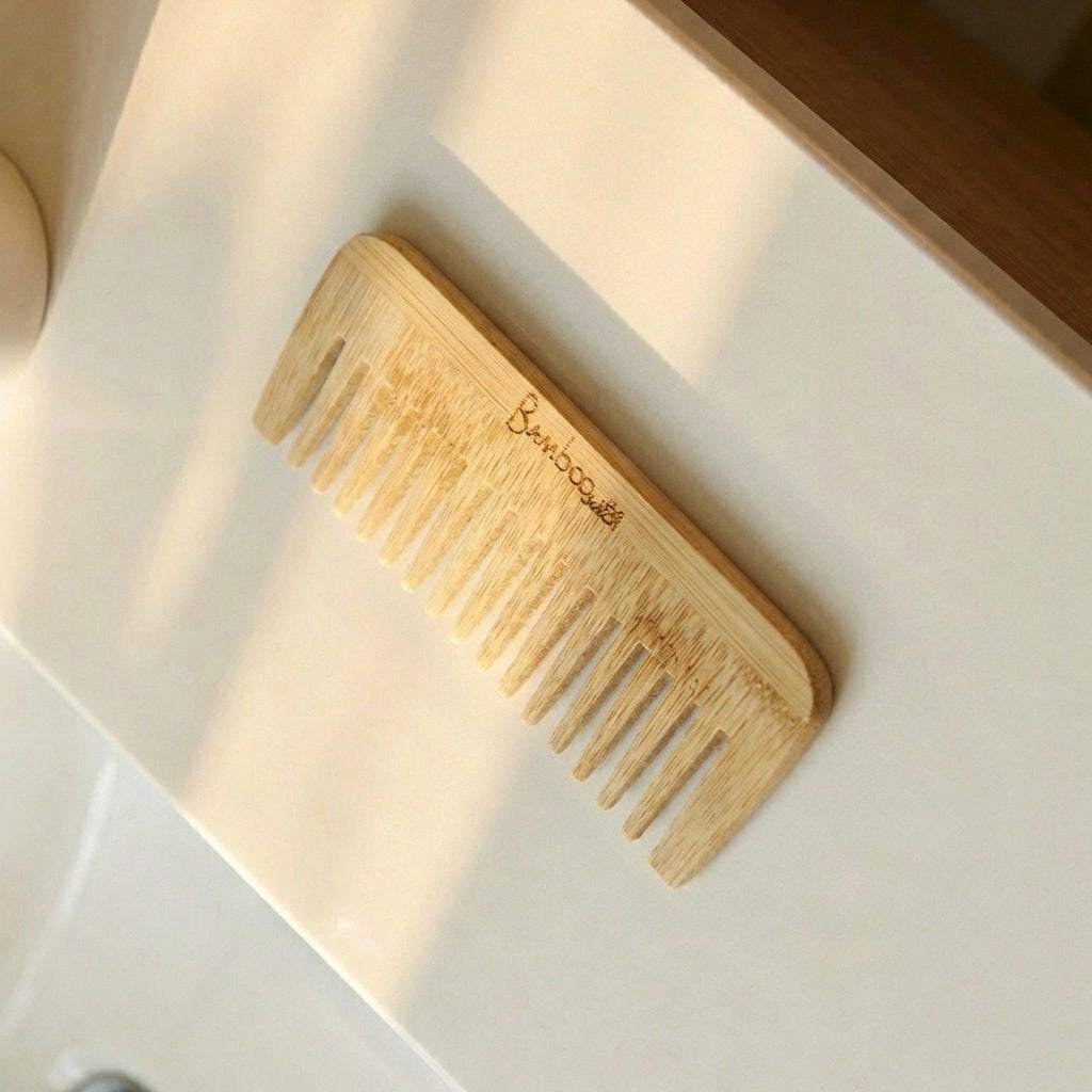 Bamboo Wide Tooth Comb | Compact - Bamboo Switch