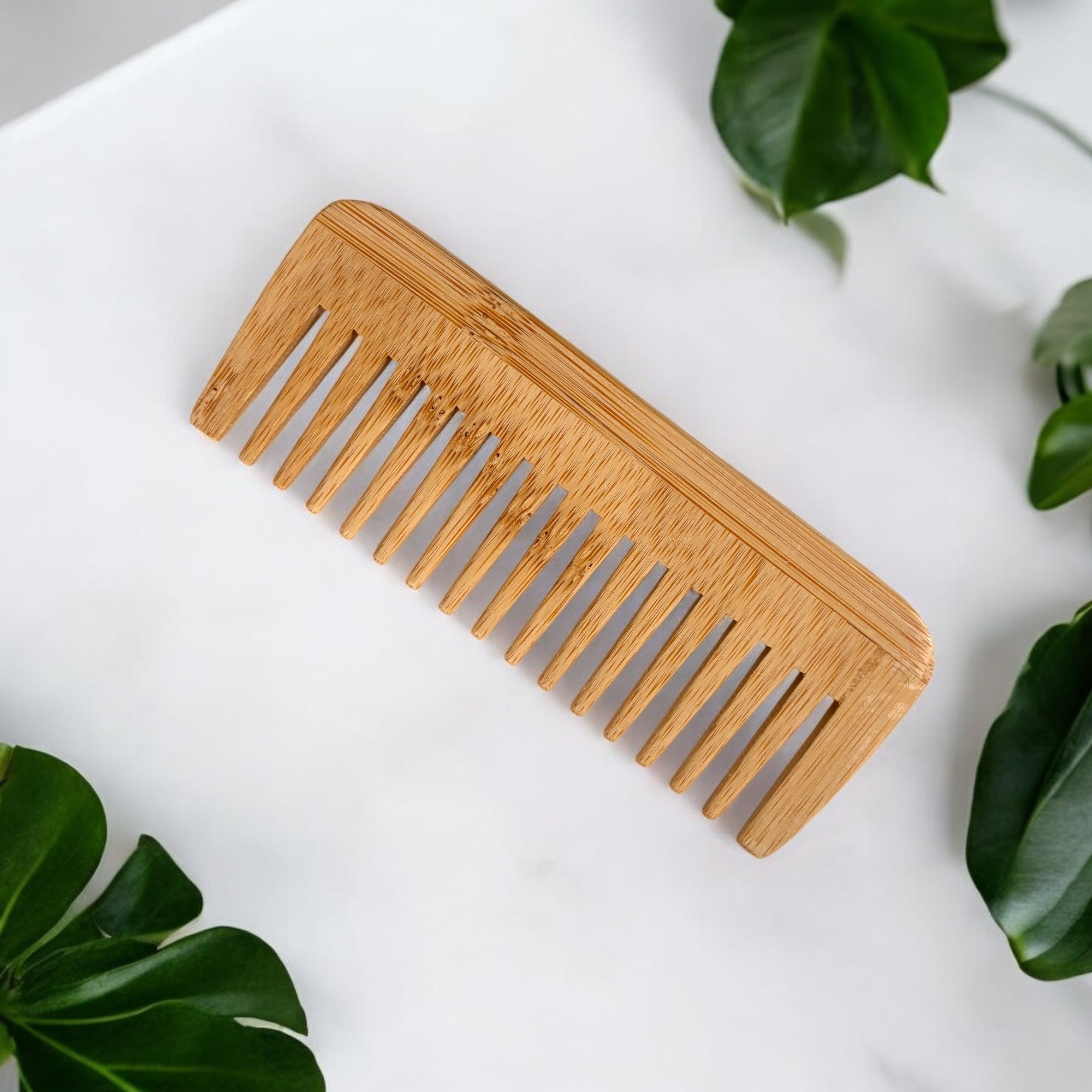 Bamboo Wide Tooth Comb | Compact - Bamboo Switch