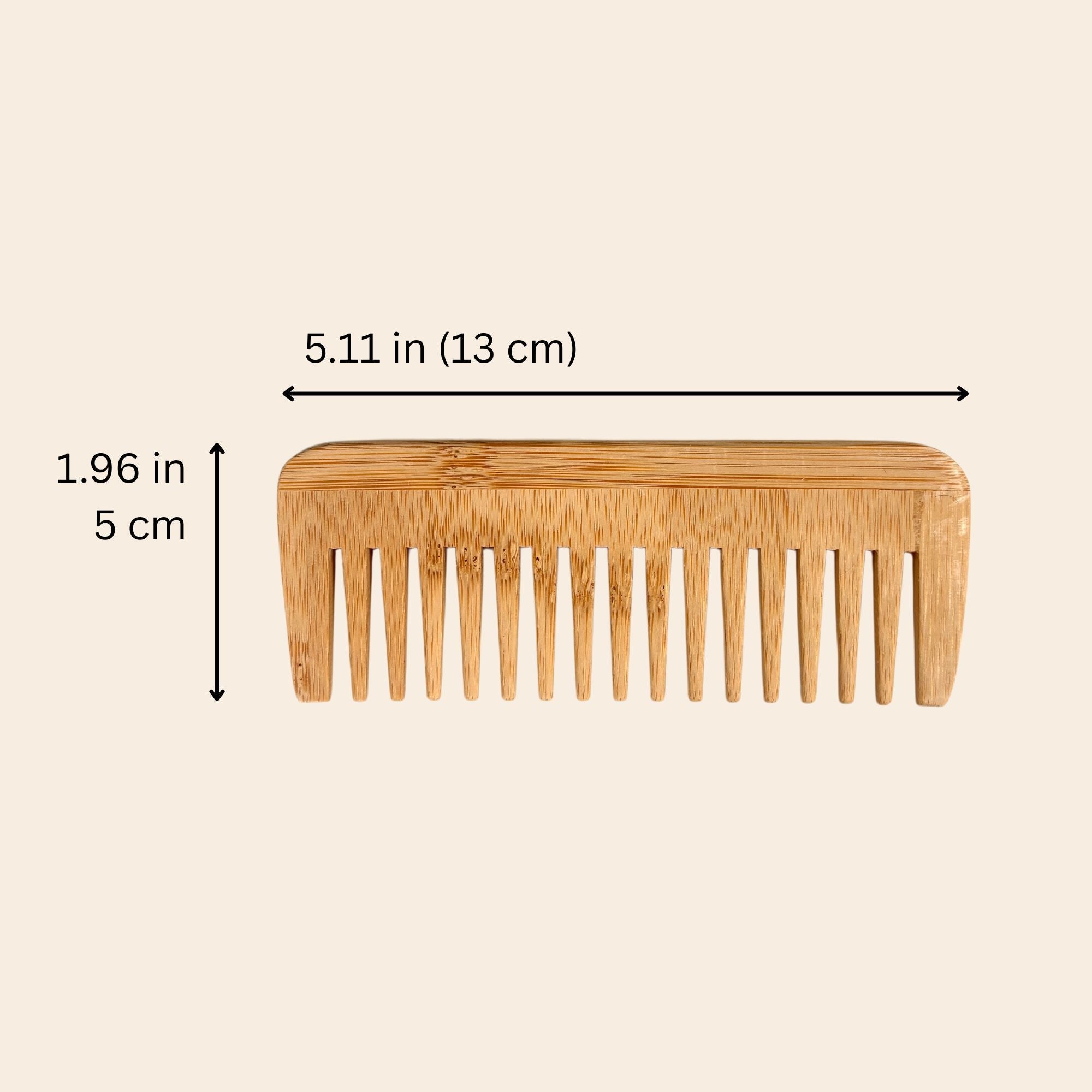 Bamboo Wide Tooth Comb | Compact - Bamboo Switch