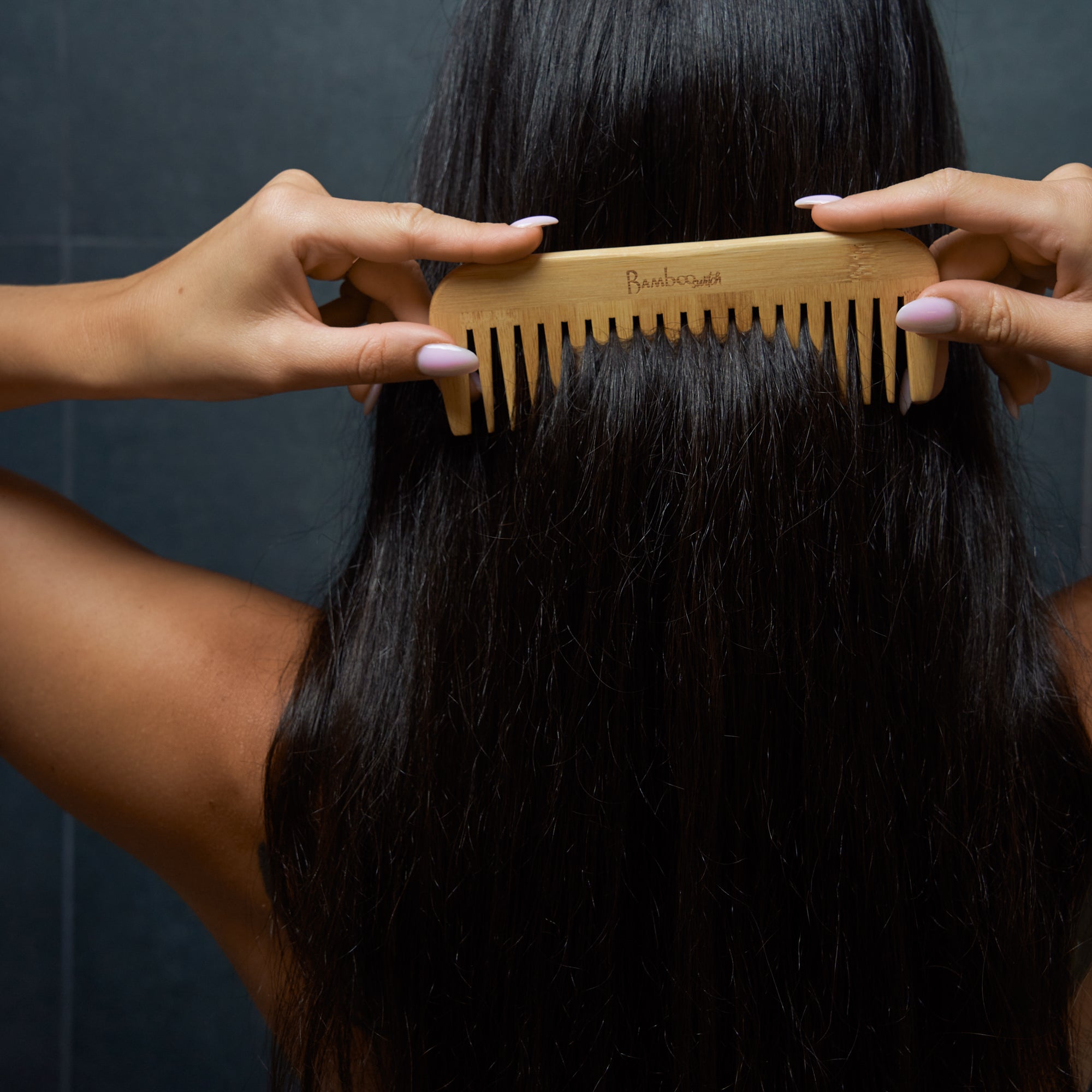 Bamboo Wide Tooth Comb | Pointed Tips - Bamboo Switch