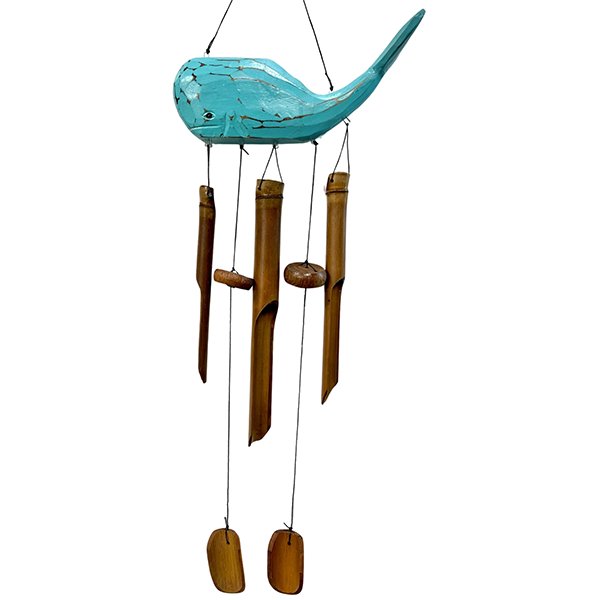 Bamboo Wind Chime - Blue Whale - Bamboo Switch