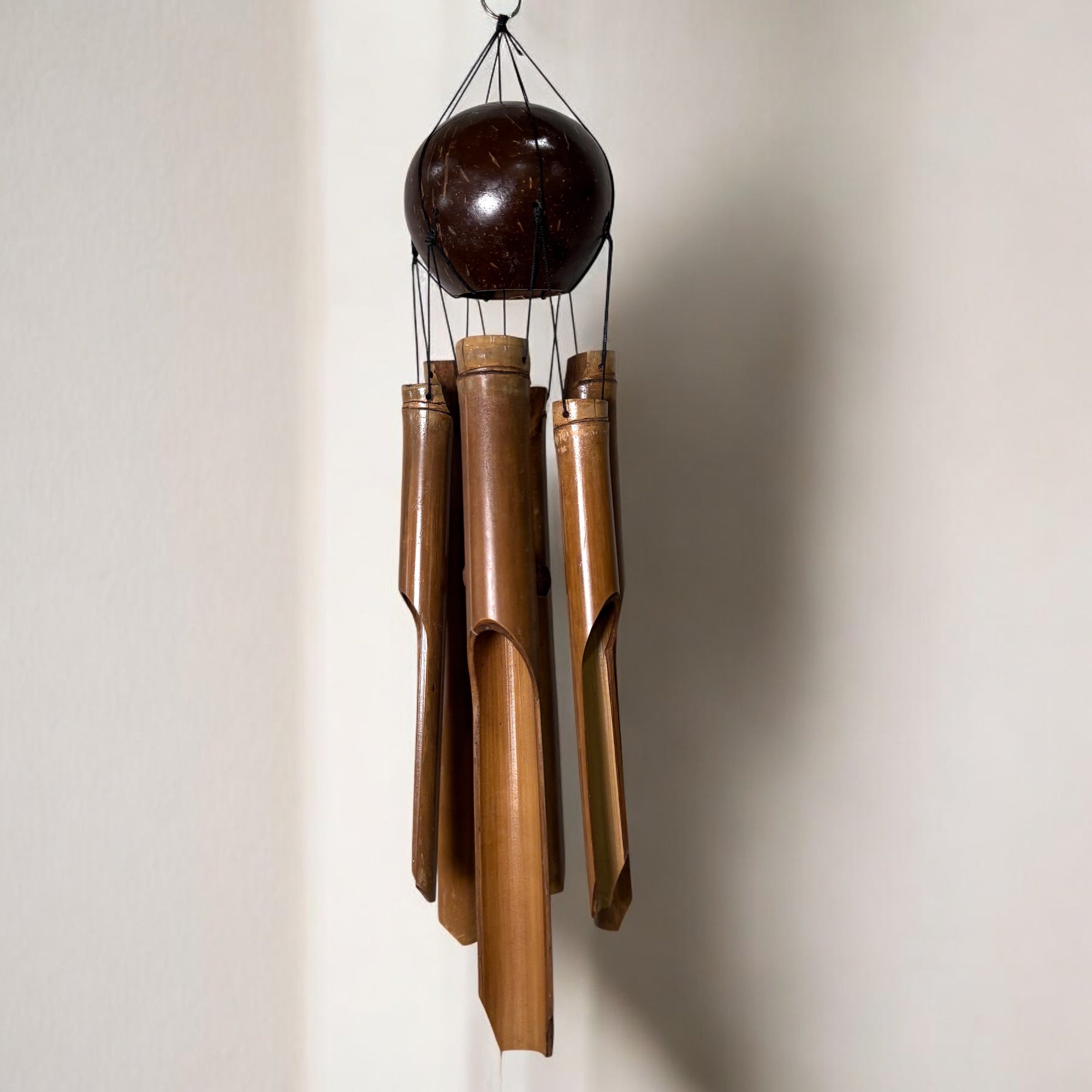 Bamboo Wind Chime - Large Whole Coconut - Bamboo Switch