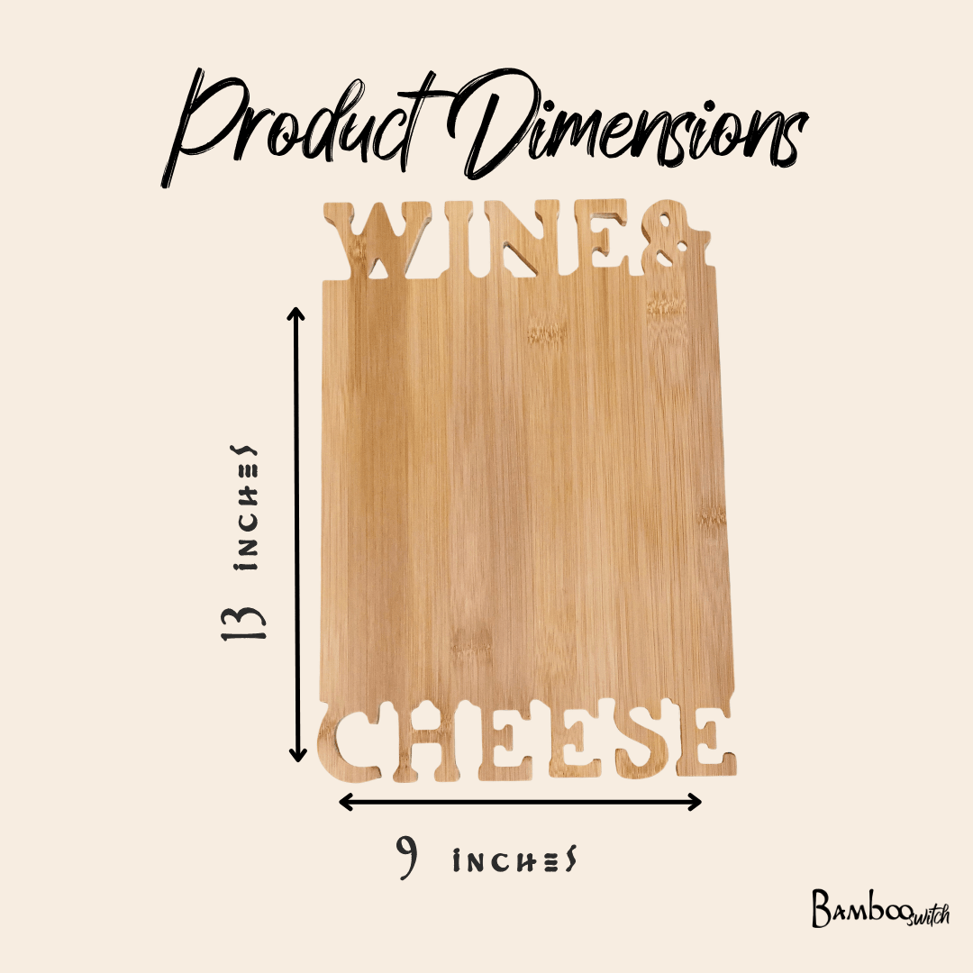 Bamboo Wine & Cheese Board Set - Bamboo Switch