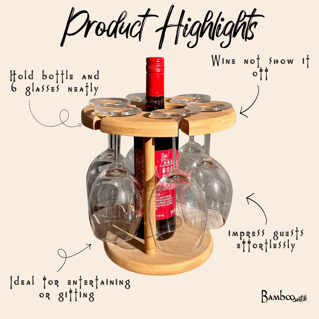Bamboo Wine Serving Holder - Bamboo Switch