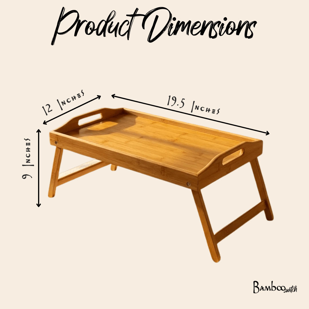 Collapsible Bamboo Bed Tray - Bamboo Switch