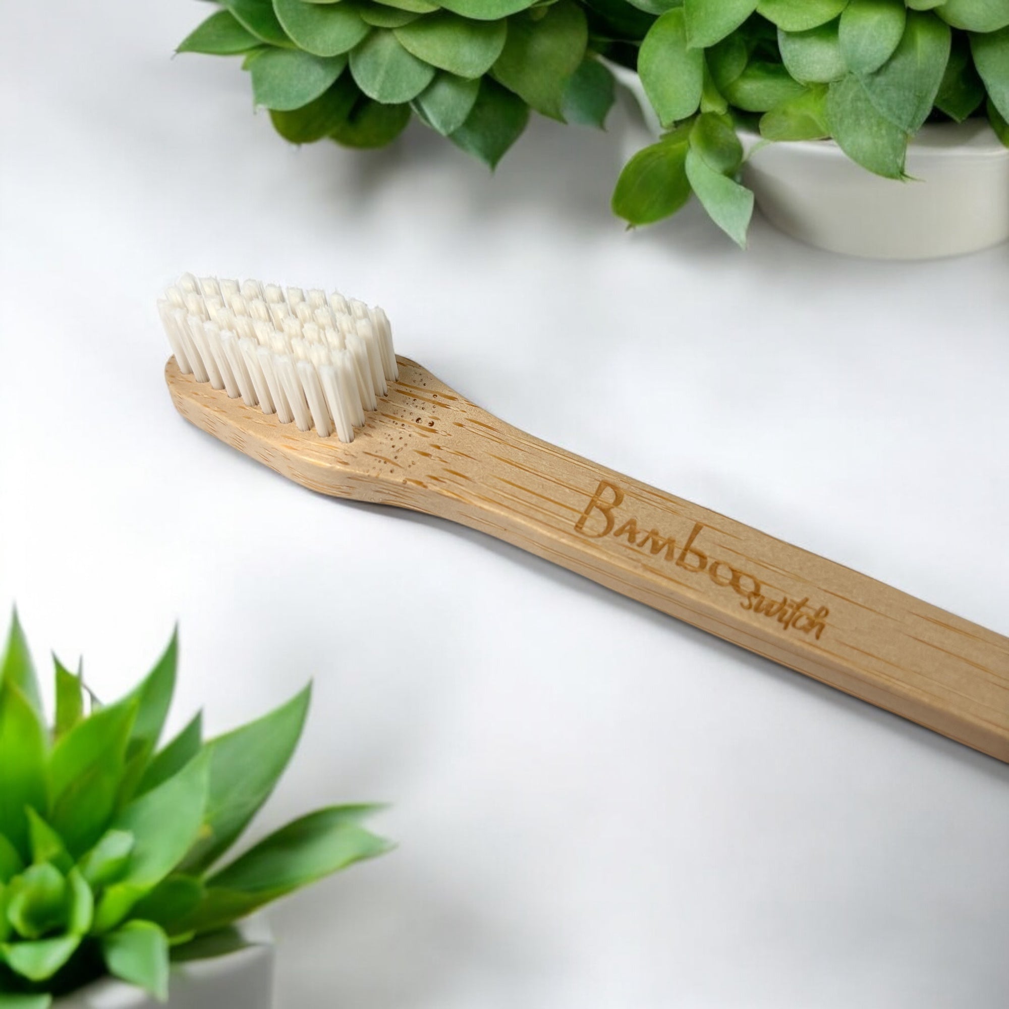 Double - Sided Bamboo Dog Toothbrush - Bamboo Switch