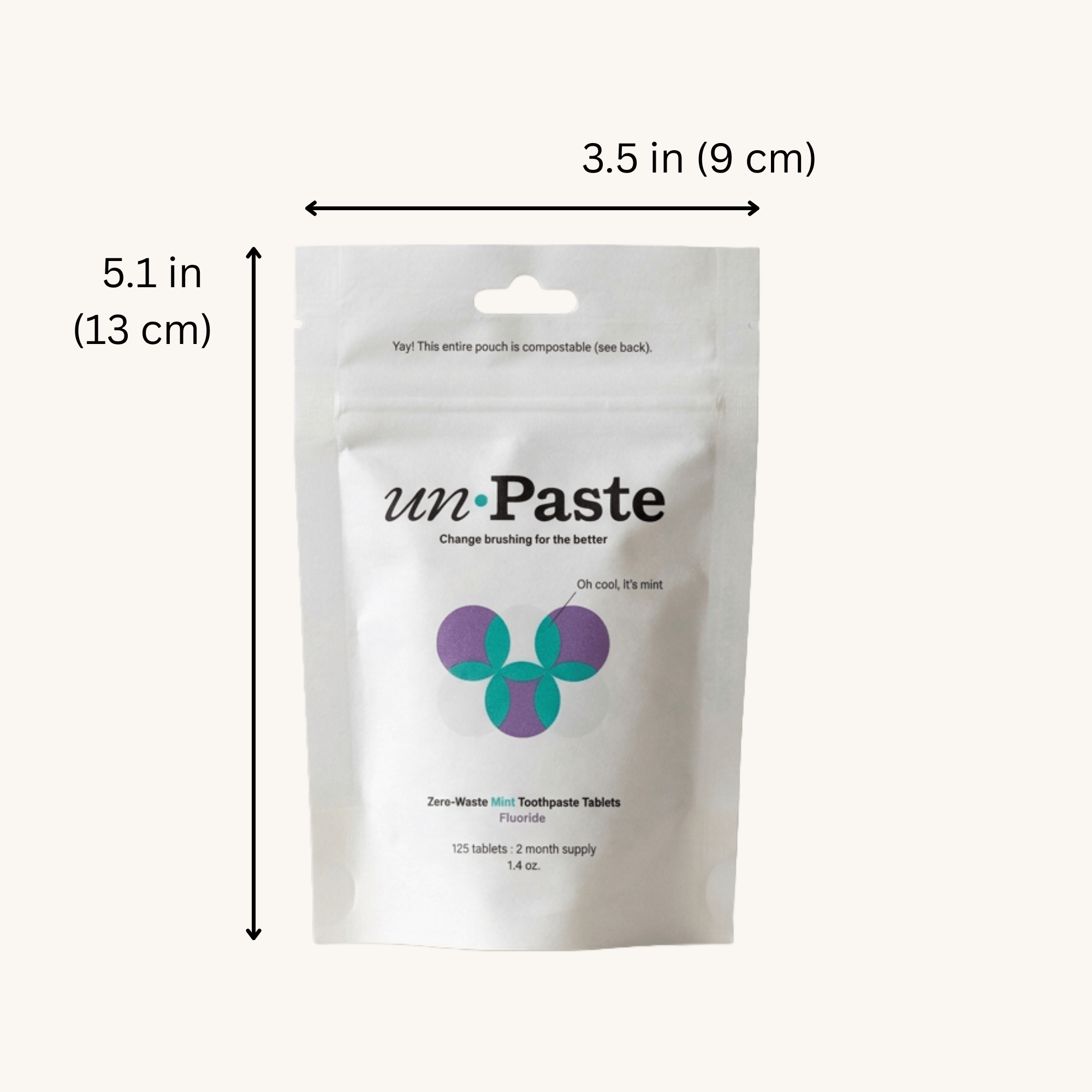Fluoride Mint Toothpaste Tablets | 125ct - Bamboo Switch