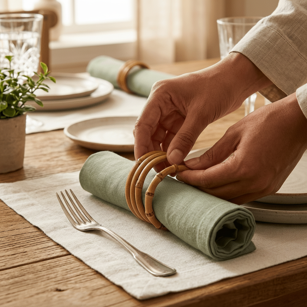 Handmade Bamboo Napkin Ring - Bamboo Switch
