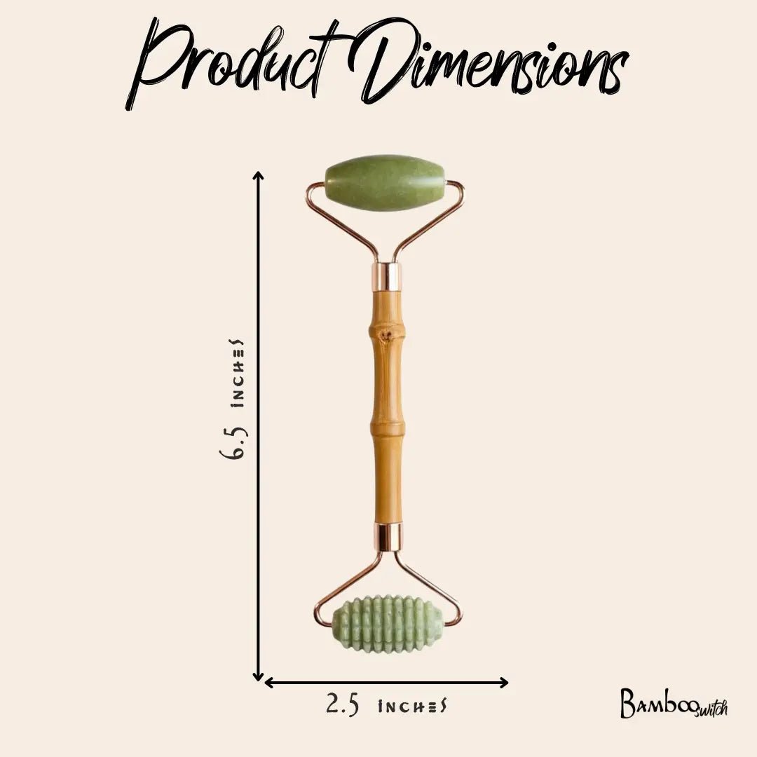 Jade Facial Roller | Bamboo Root - Bamboo Switch
