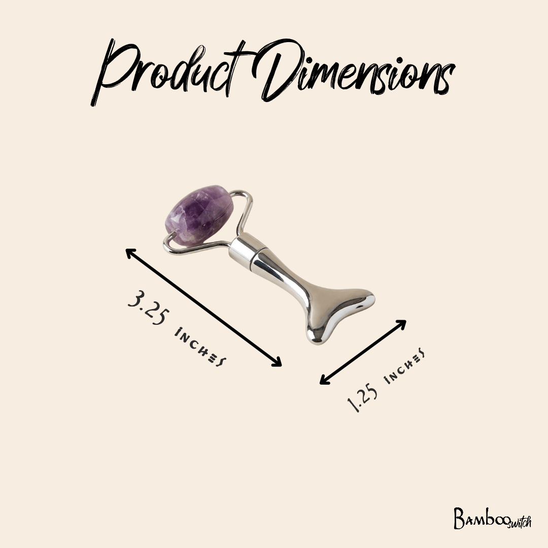 Mini Facial Roller | Amethyst - Bamboo Switch