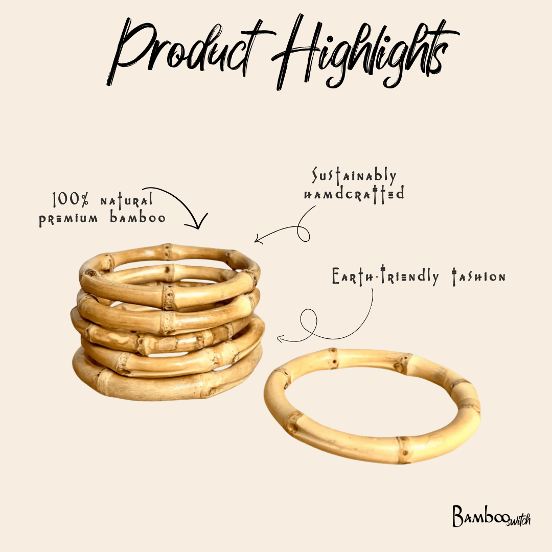 Natural Bamboo Bangle Bracelet - Bamboo Switch