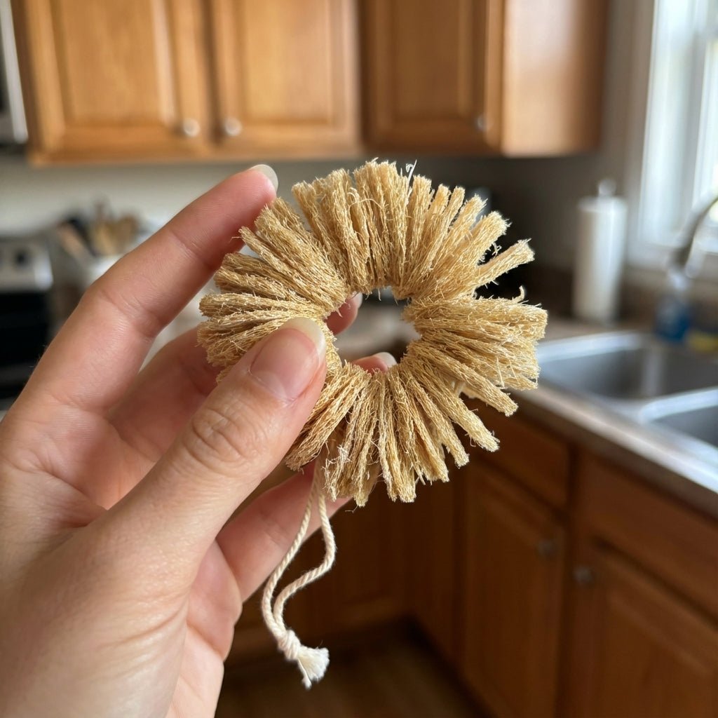Natural Loofah Dish Scrubber - Bamboo Switch