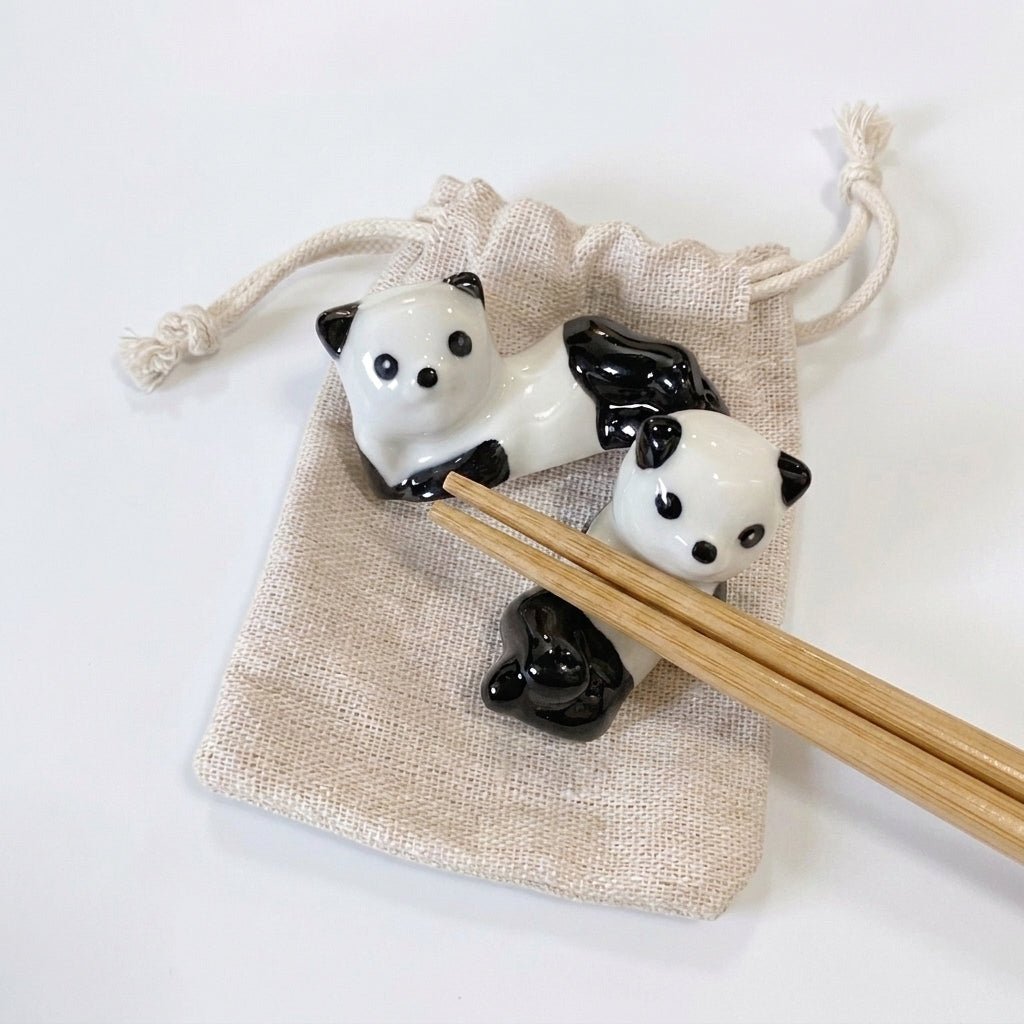 Panda Chopstick Rest | Set of 2 | Bamboo Switch®