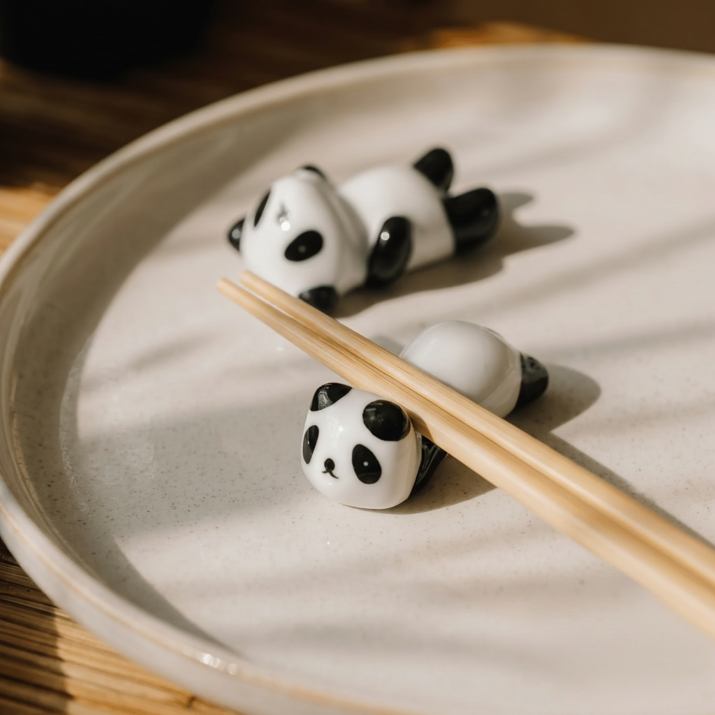 Panda Chopstick Rest | Set of 2 - Bamboo Switch