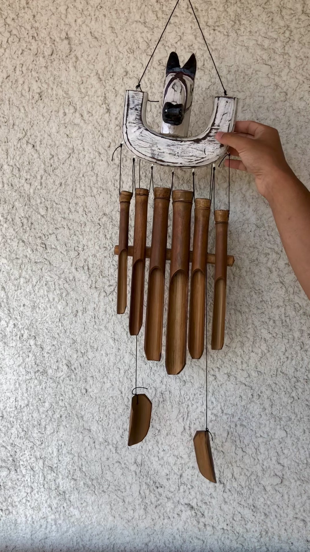 Bamboo Wind Chime - Horse Shoe