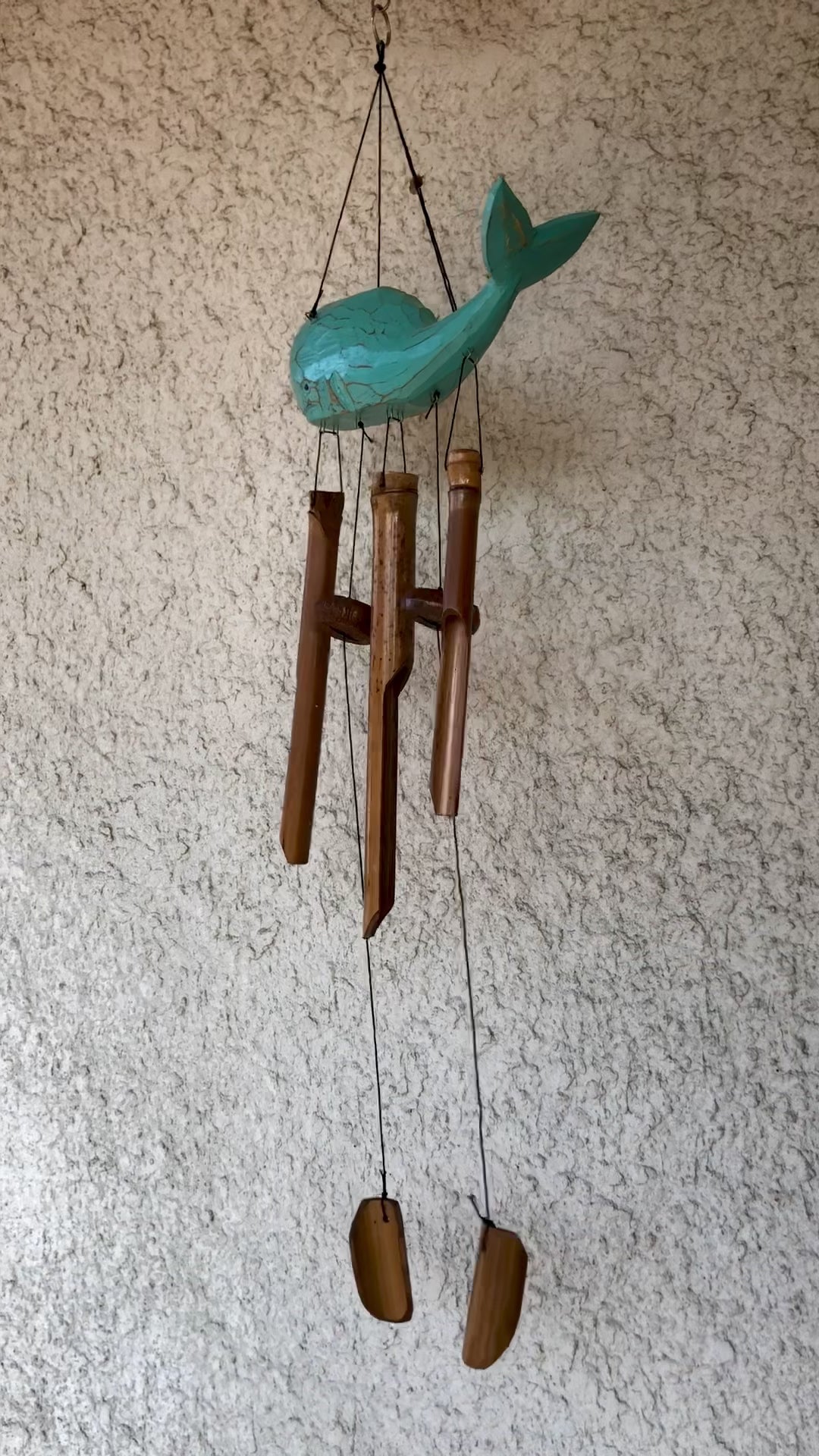 Bamboo Wind Chime - Blue Whale