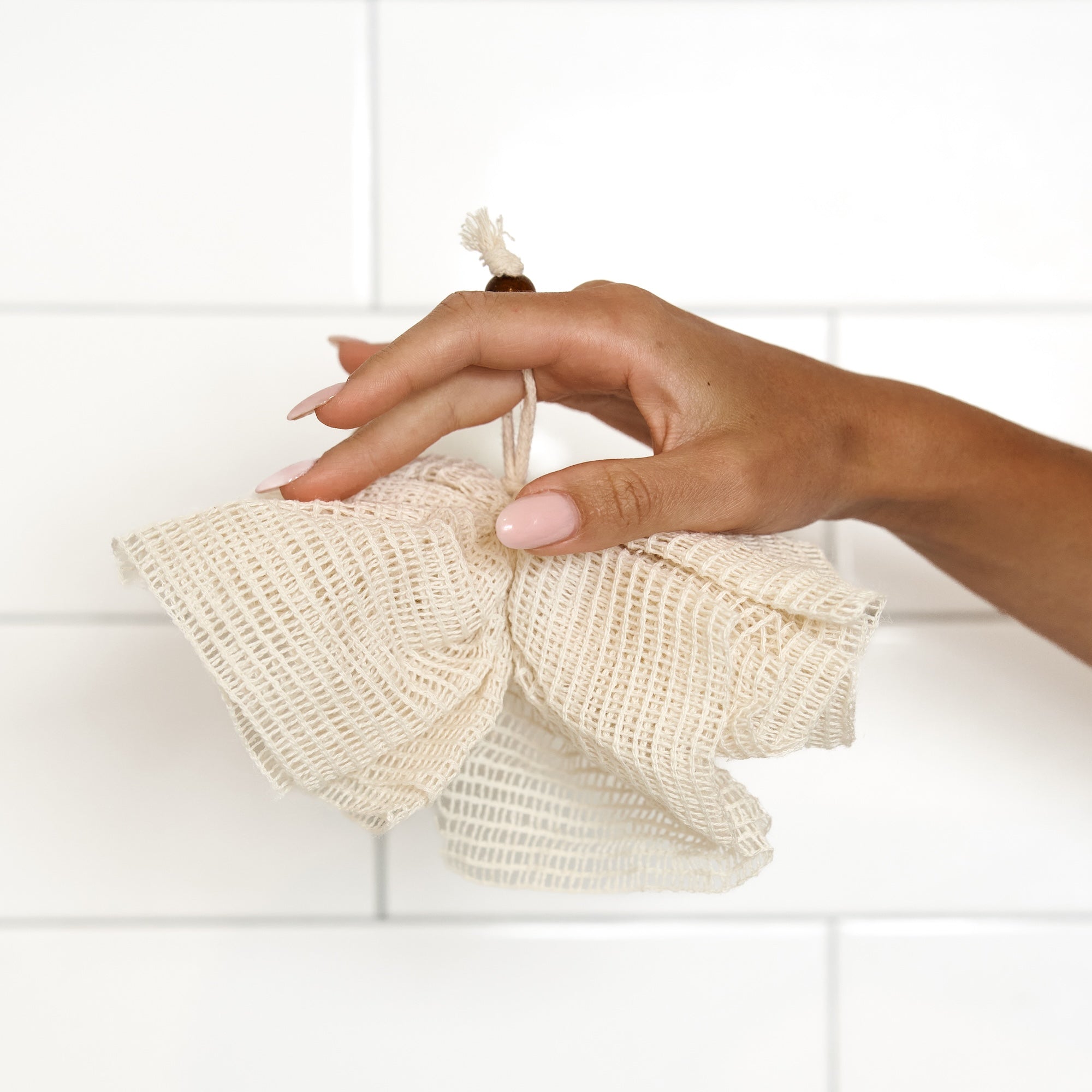 napo！WONDER FULL LIFE ramie DEEL Ramie Fiber Shower Loofah Sponge | Bamboo Switch®