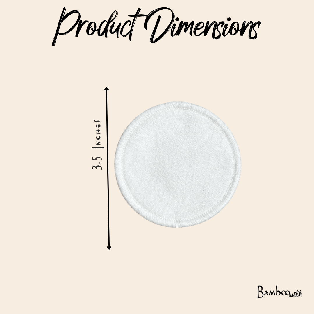 Reusable Bamboo Cotton Facial Rounds | 20 Ct. - Bamboo Switch