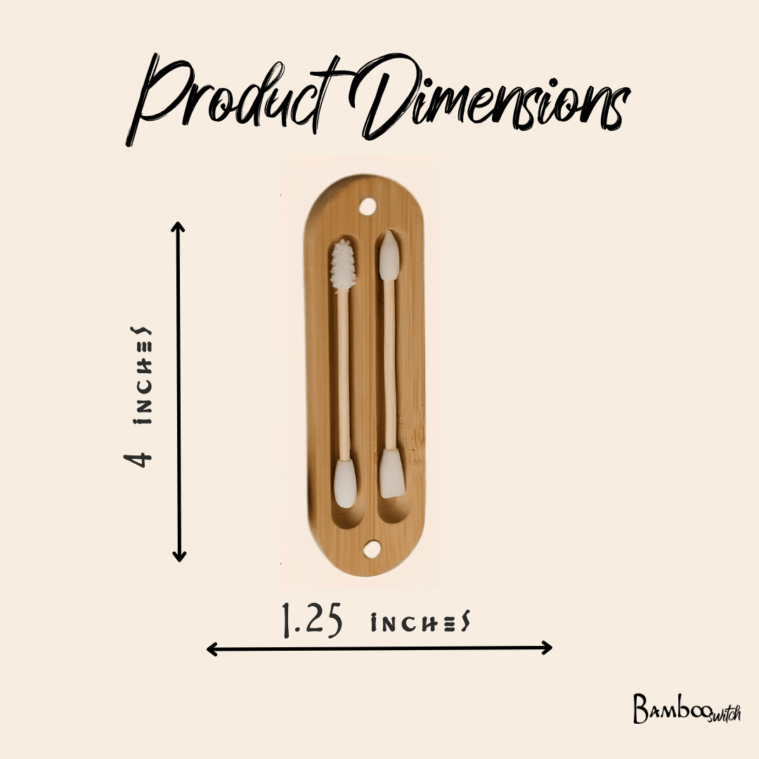 Reusable Bamboo Ear Swabs with Case - Bamboo Switch