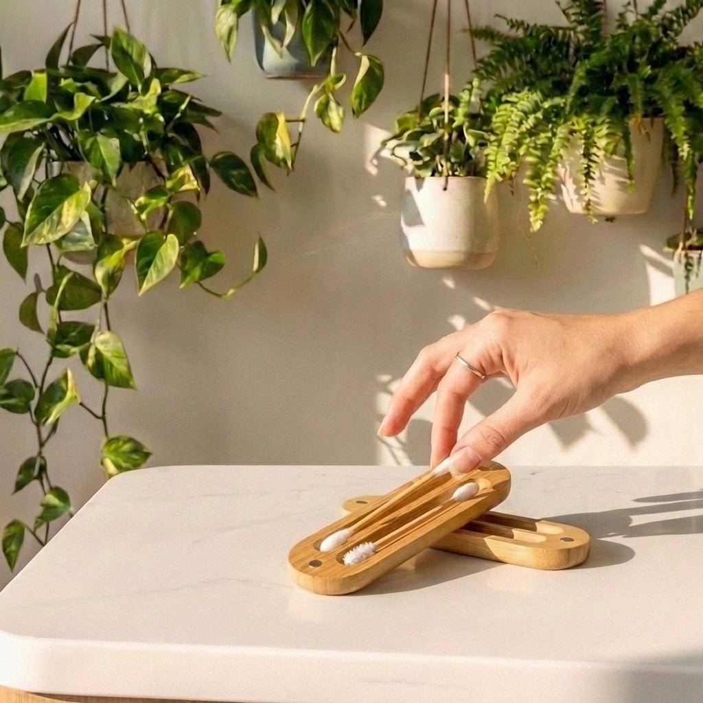 Reusable Bamboo Ear Swabs with Case - Bamboo Switch