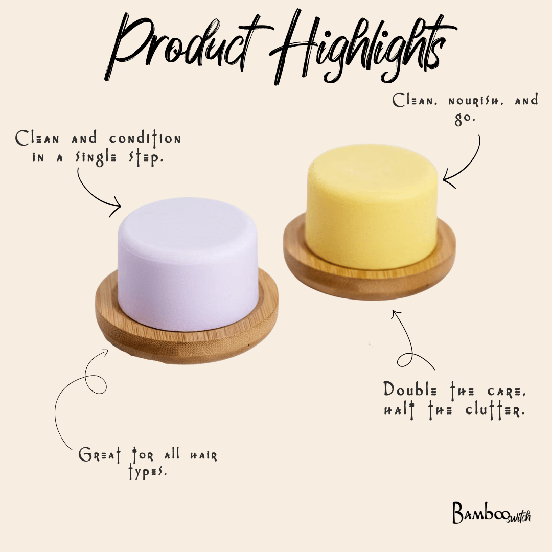 Shampoo & Conditioner | 2 in 1 | Turmeric - Bamboo Switch
