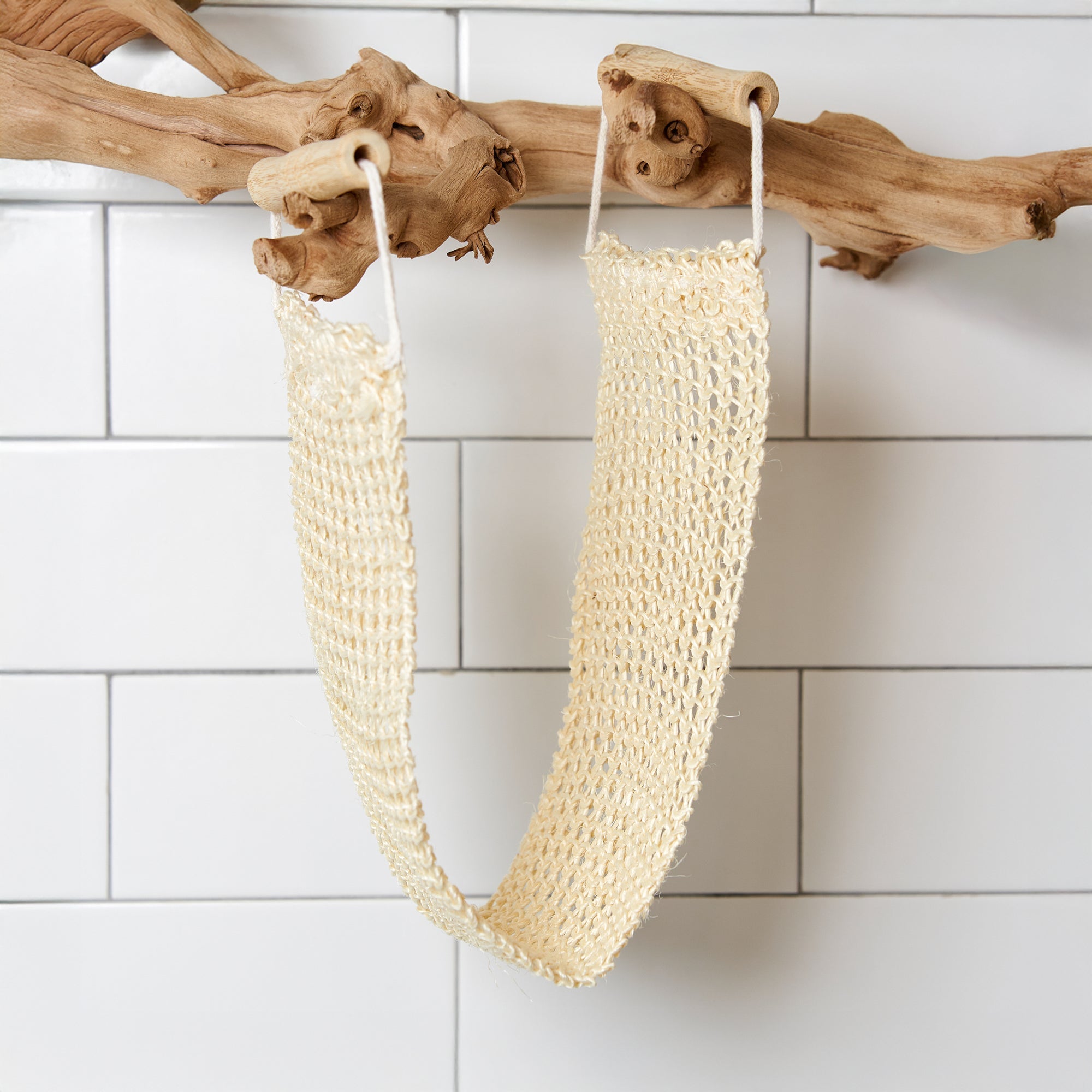 Sisal Back Scrubber with Bamboo Handles - Bamboo Switch