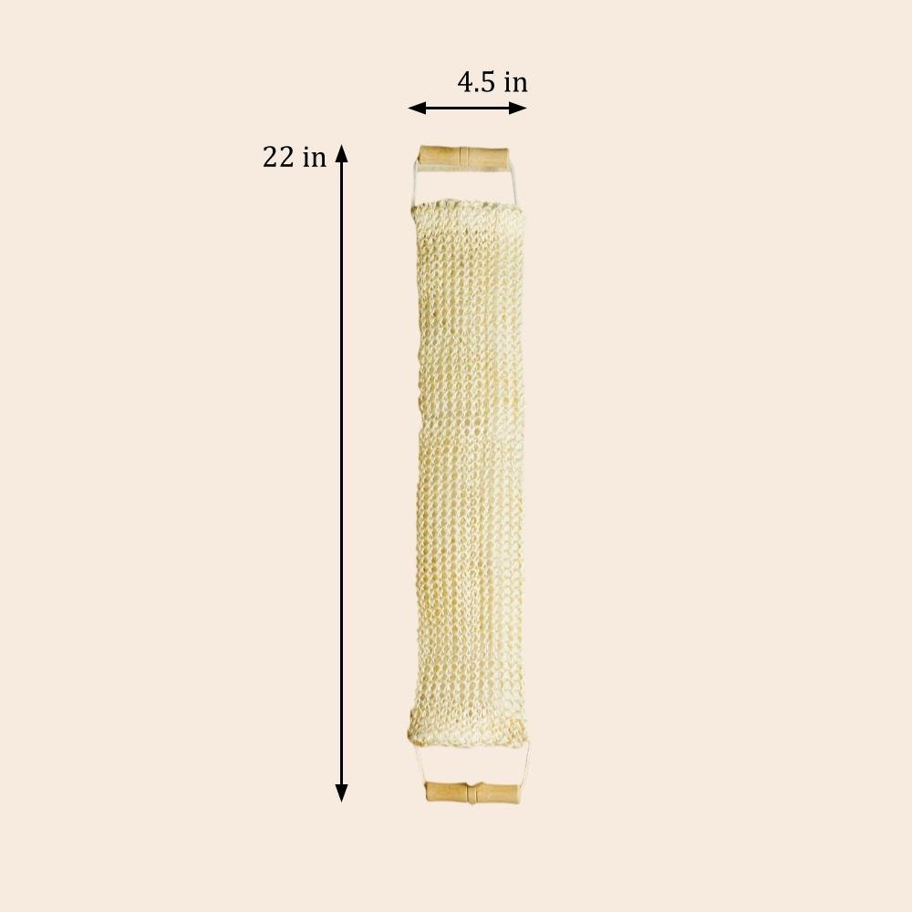 Sisal Back Scrubber with Bamboo Handles - Bamboo Switch