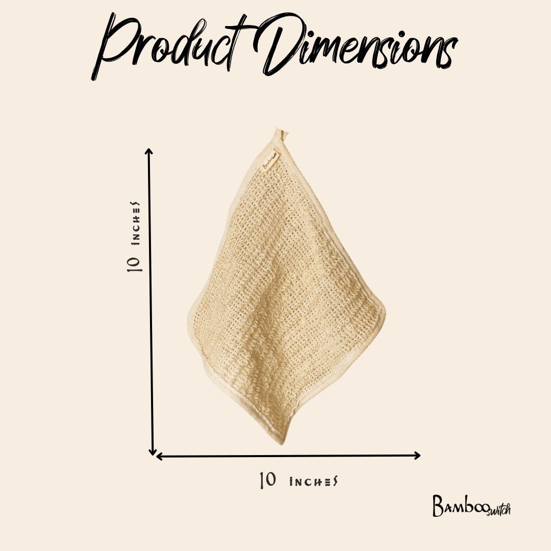 Sisal Exfoliating Washcloth - Bamboo Switch