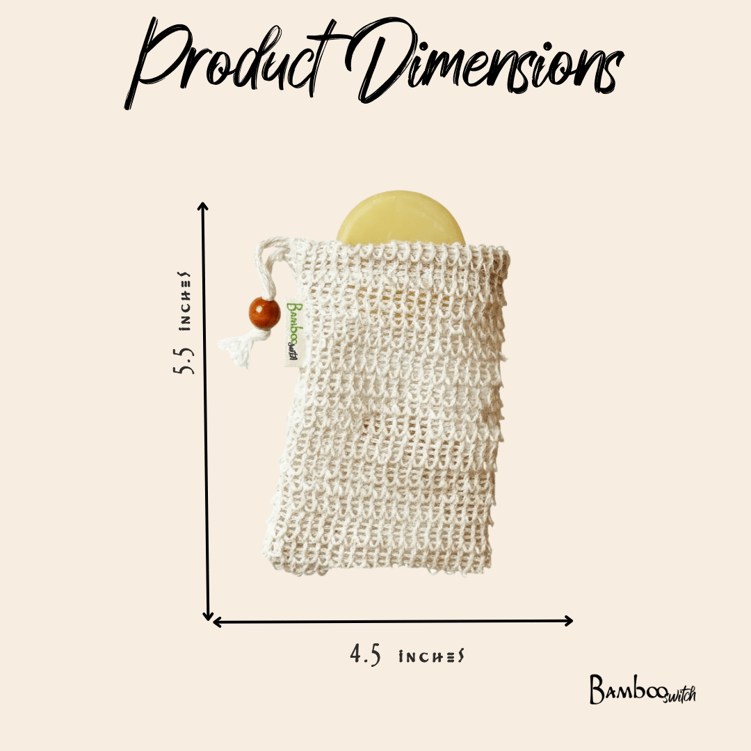 Sisal Soap Saver Bag - Bamboo Switch